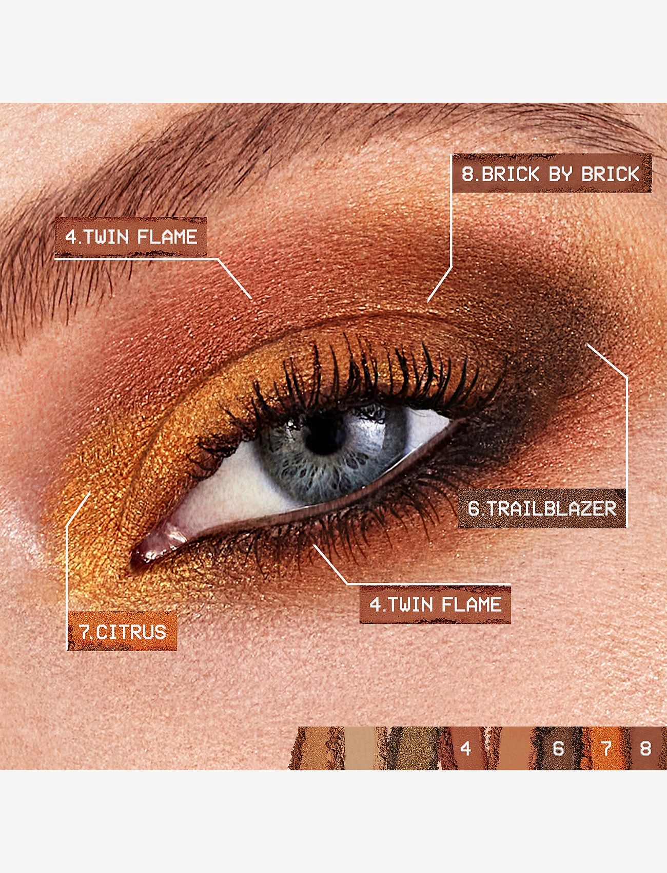 Smashbox - Always On Moodboard Eyeshadow Palette - makeup - fiery vibes - 4