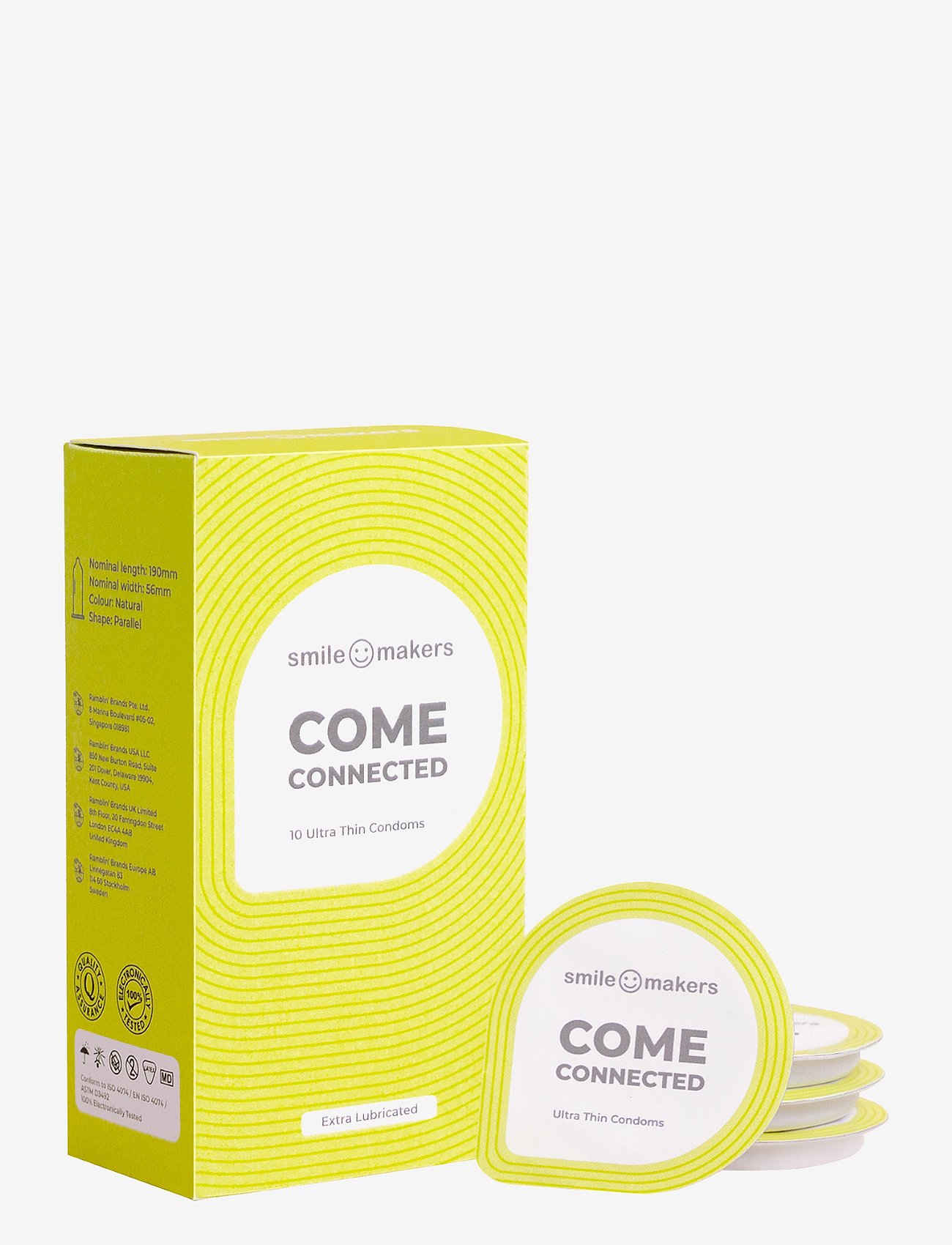 Smile Makers - Come Connected Condoms - sex & intimacy - yellow - 1
