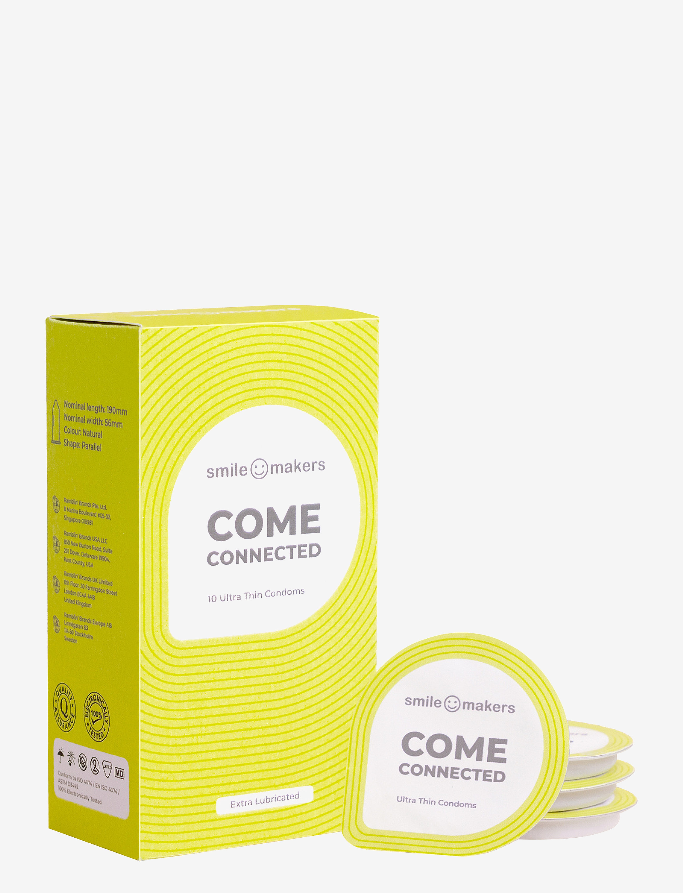 Smile Makers Come Connected Condoms - Hälsa & Välmående - YELLOW / yellow