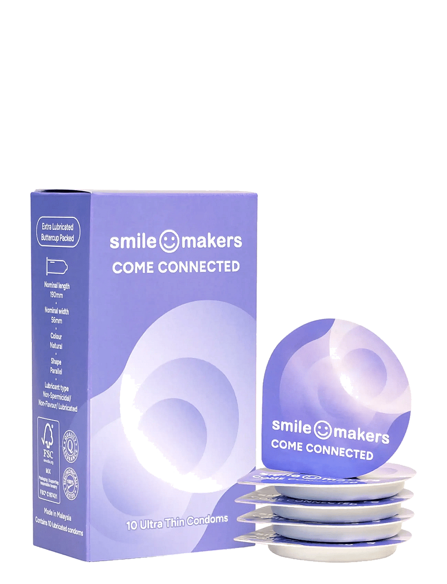 Smile Makers - Come Connected Condoms - sex & intimacy - yellow - 1