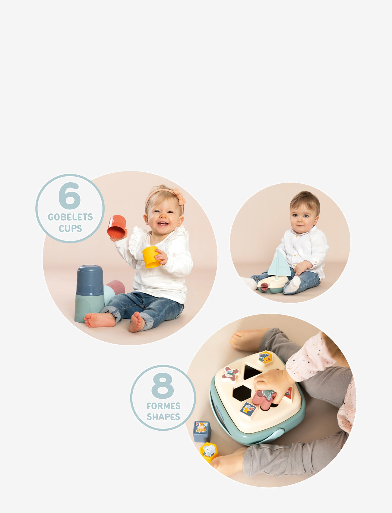 Smoby - Little Smoby Awakening & bath set - vannimänguasjad - muticolore - 4