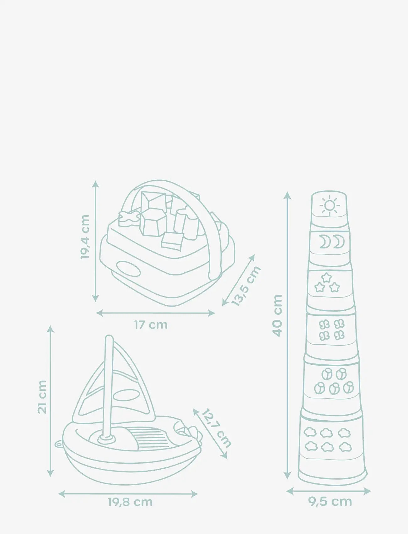 Smoby - Little Smoby Awakening & bath set - vannimänguasjad - muticolore - 5