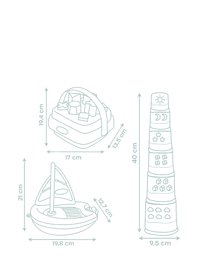 Smoby - Little Smoby Awakening & bath set - vannimänguasjad - muticolore - 5