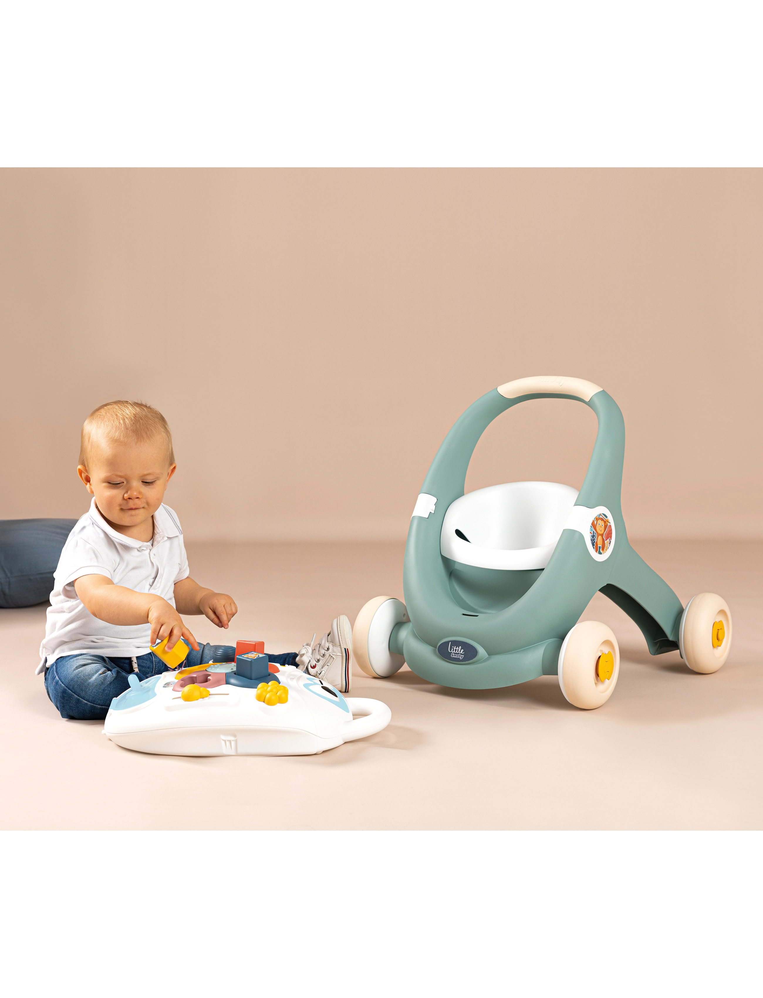 Smoby - Little Smoby 3 IN 1 TROTTY WALKER - gåstolar - green - 5