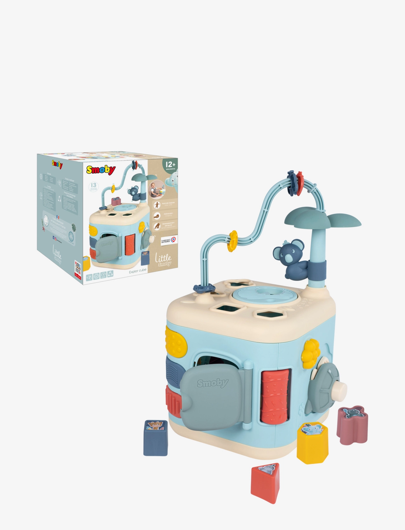 Smoby Little Explor Cube, One Size, Educational Spielzeug, Mehrfarbig/gemustert - Sorting Box Toy, Kinder