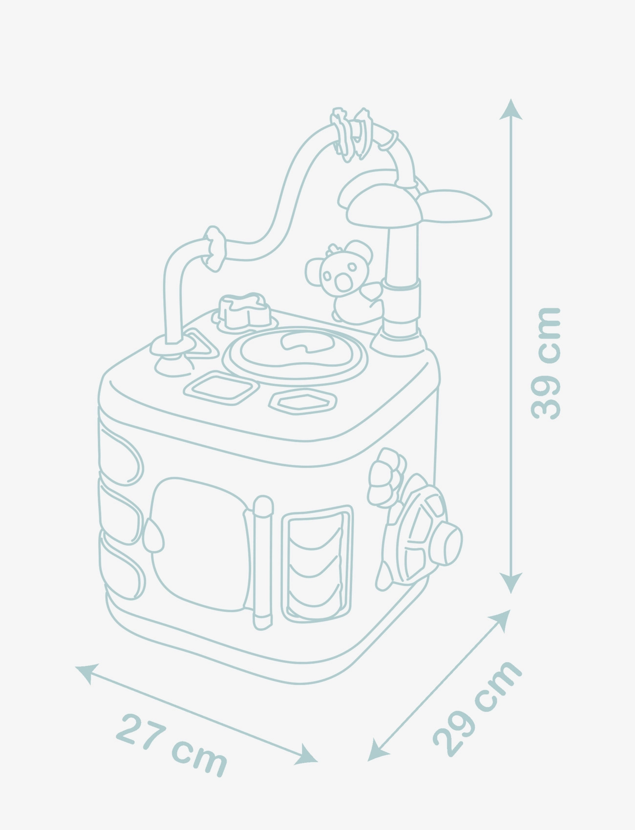 Smoby - Little Smoby Explor Cube - pedagogiska leksaker - blue - 5