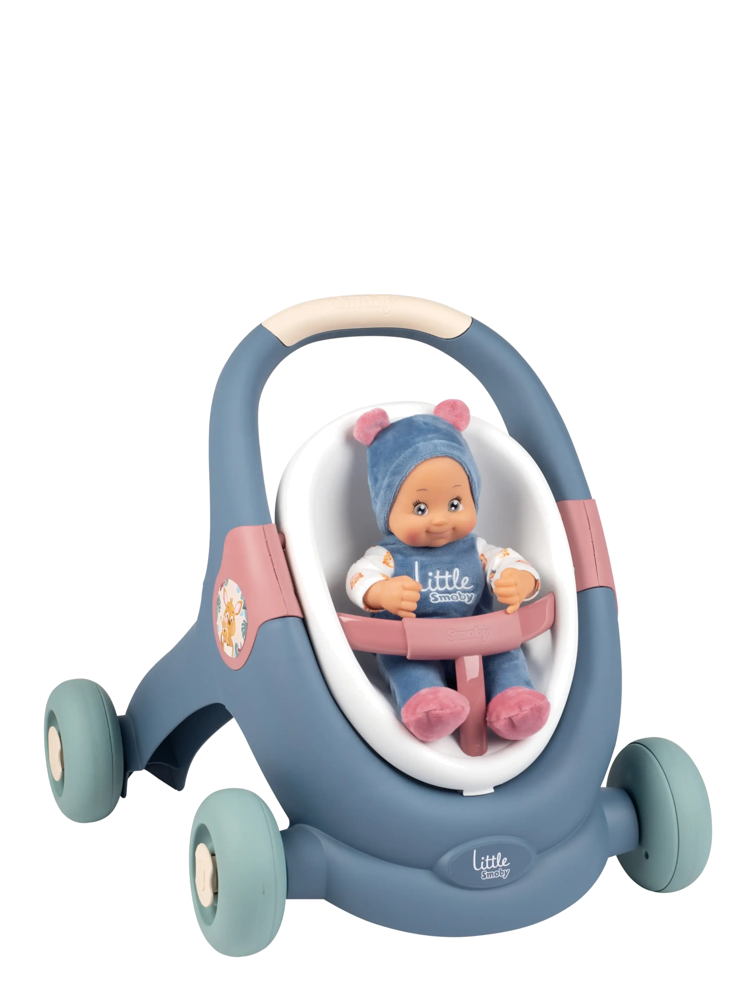 Smoby Little Smoby 3-i-1 Lära-Gå-Vagn - Push toys - MULTICOLOR / blue