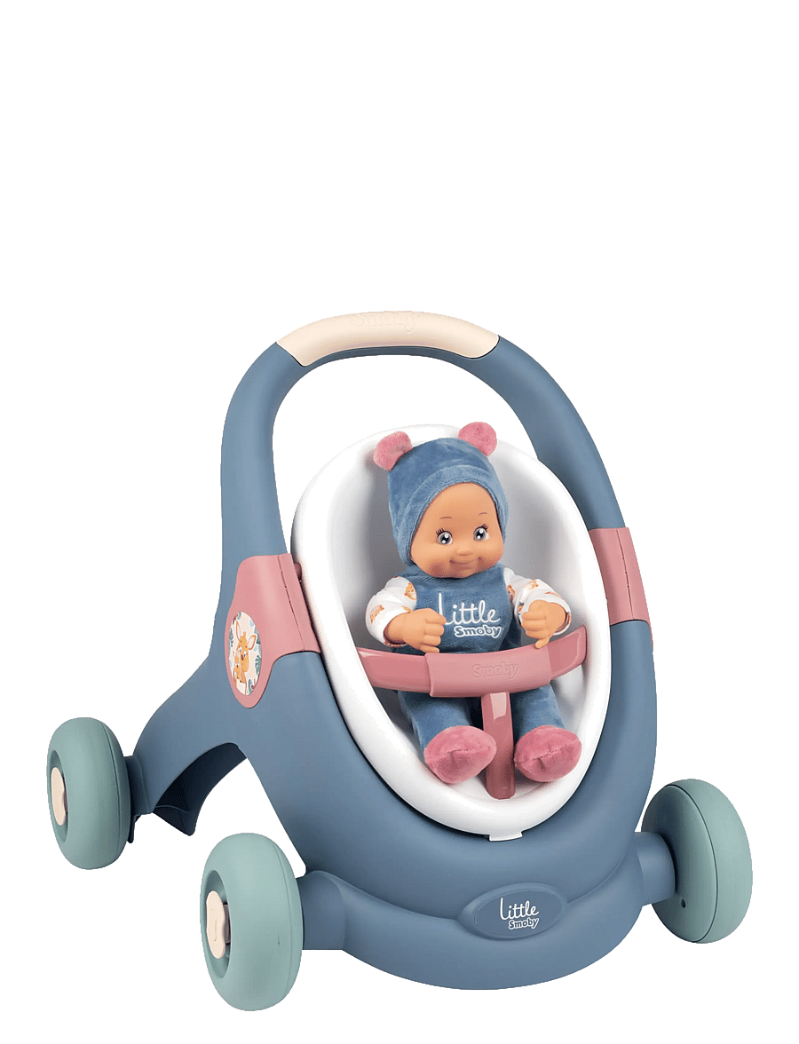 Smoby - Little Smoby 3-i-1 Lära-Gå-Vagn - multicolor - 1