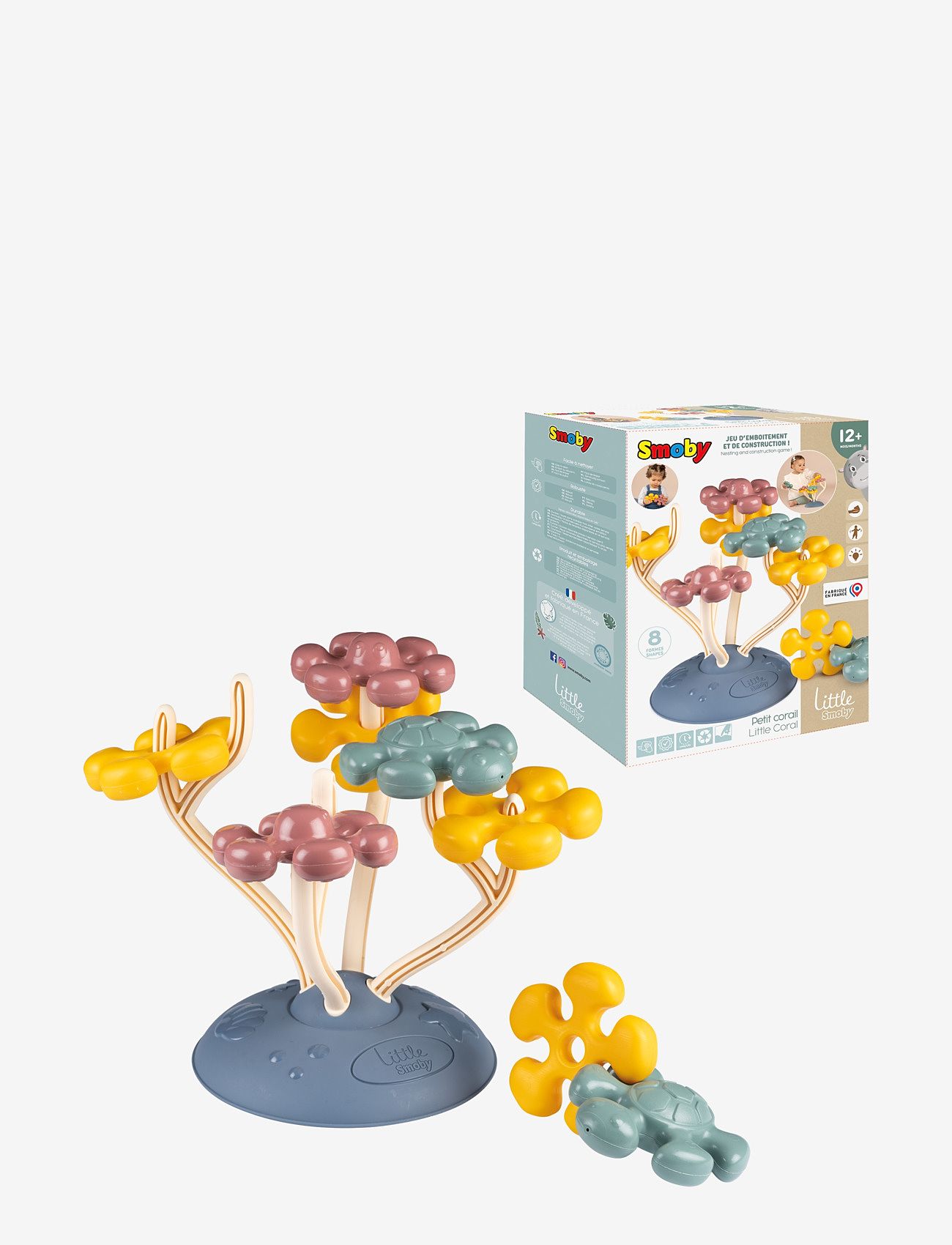 Smoby - Little Smoby Coral Stacking Toy - stapelbara klossar - multi coloured - 1