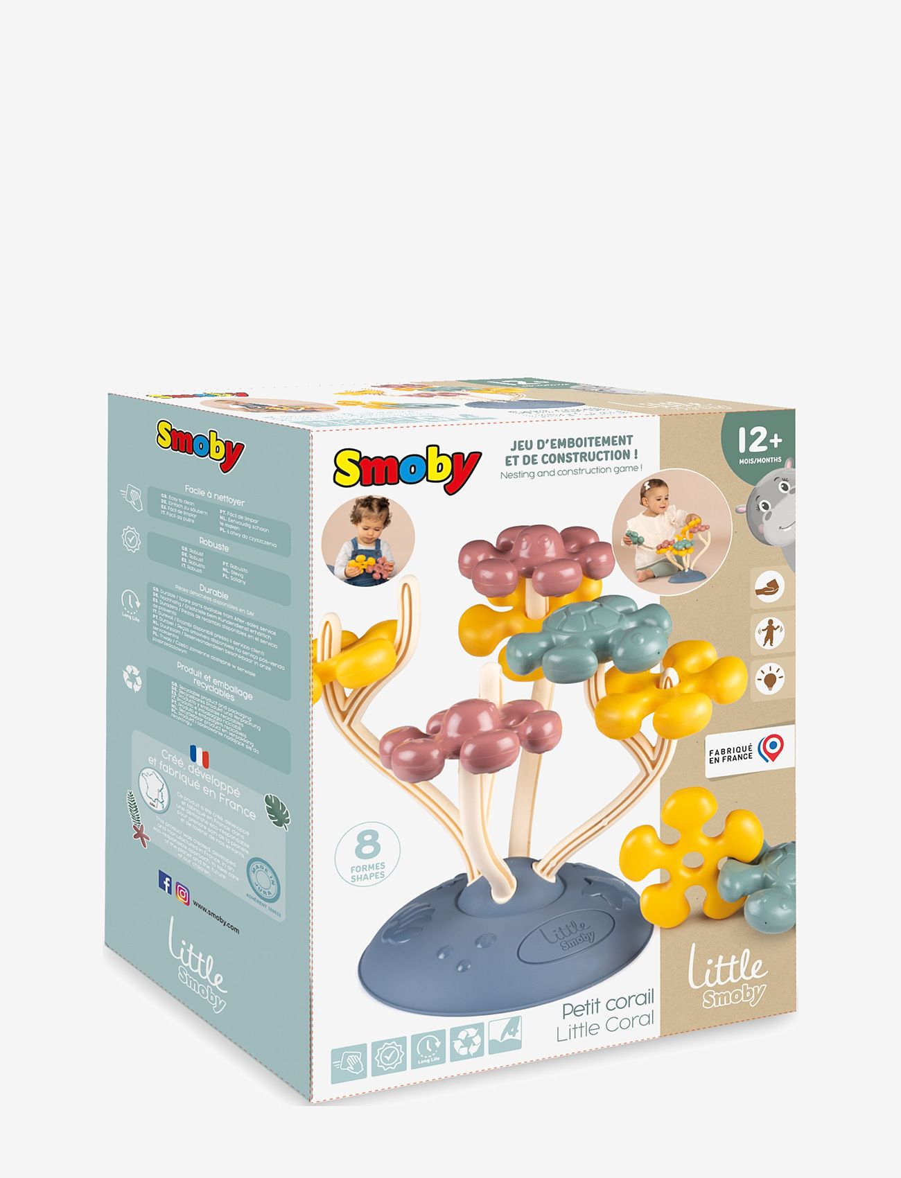 Smoby - Little Smoby Coral Stacking Toy - stapelbara klossar - multi coloured - 2