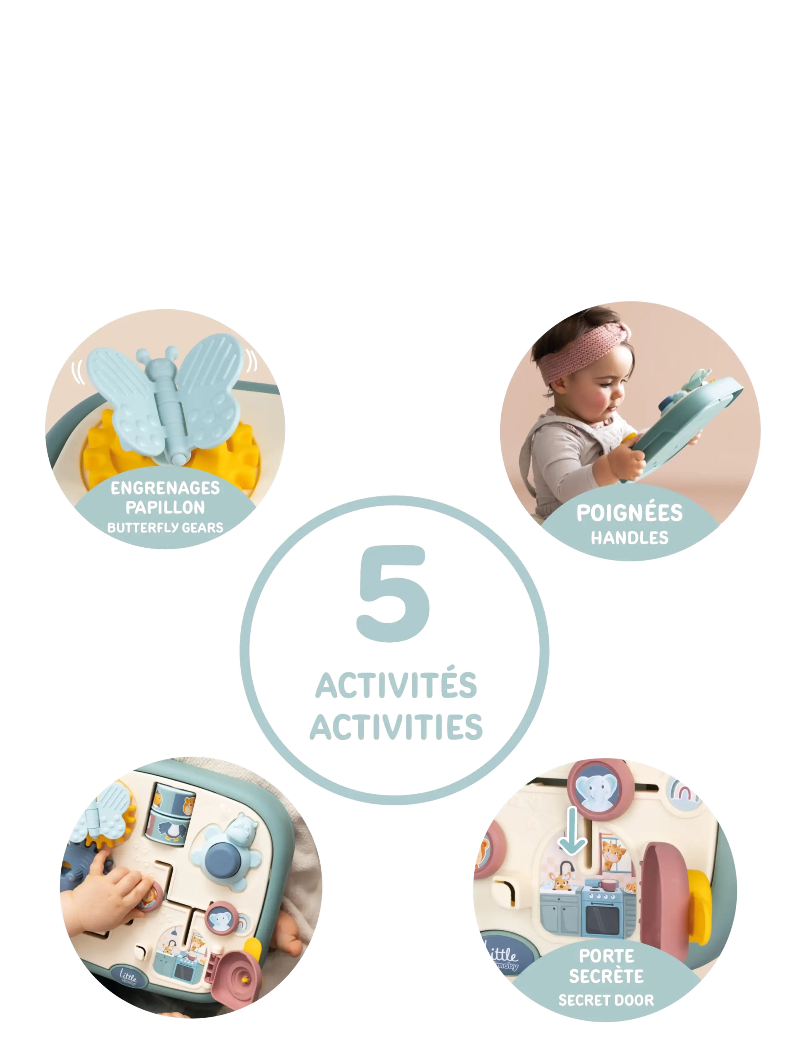 Smoby - Little Smoby Activity Tablet - activity gyms & play mats - muticolore - 3