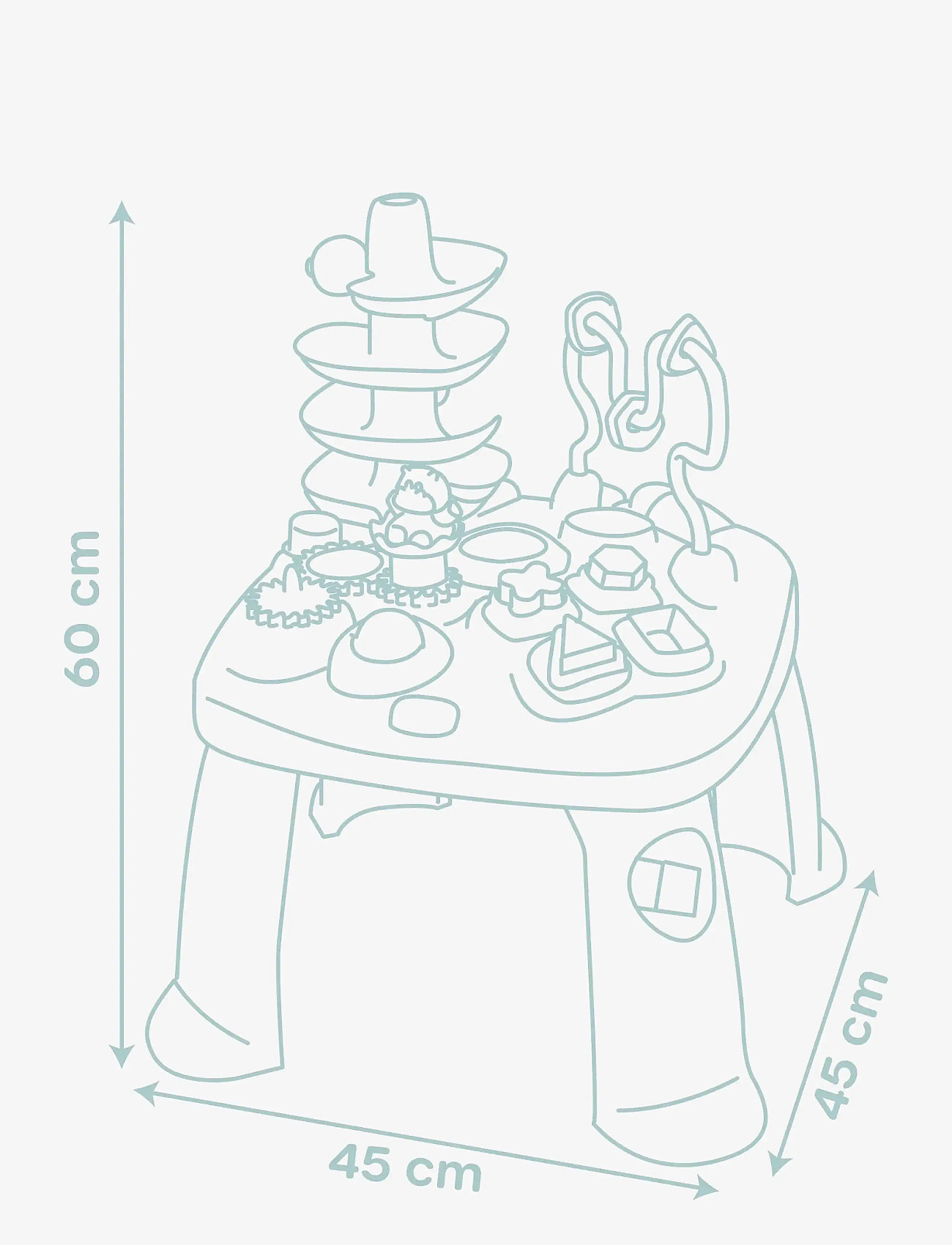 Smoby - Little Smoby  Activity Table - julklappar under 1000kr - multi colorued - 3
