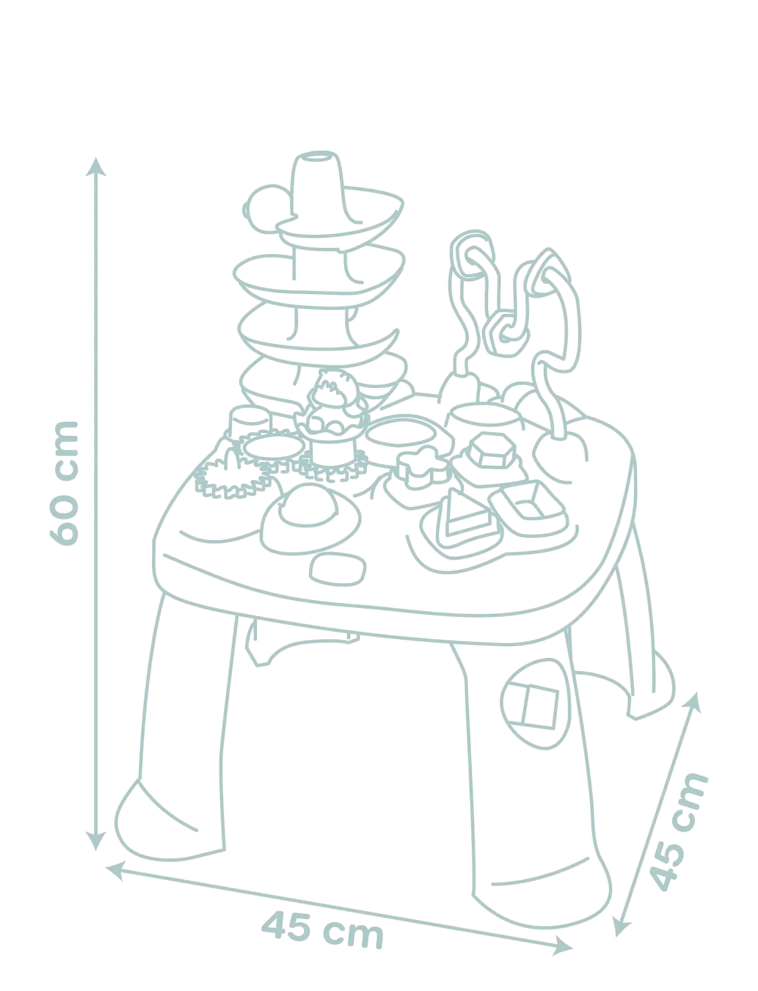 Smoby - Little Smoby  Activity Table - pedagogiske leker - multi colorued - 3