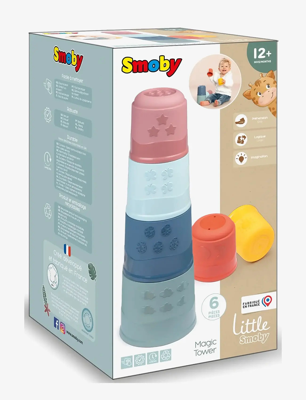 Smoby - Little Smoby  Magic Tower - stapelbare blokk - multi colorued - 2