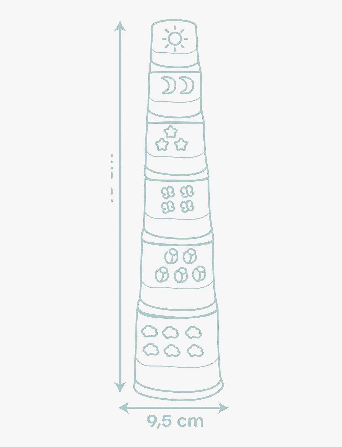 Smoby - Little Smoby  Magic Tower - stapelbare blokk - multi colorued - 4