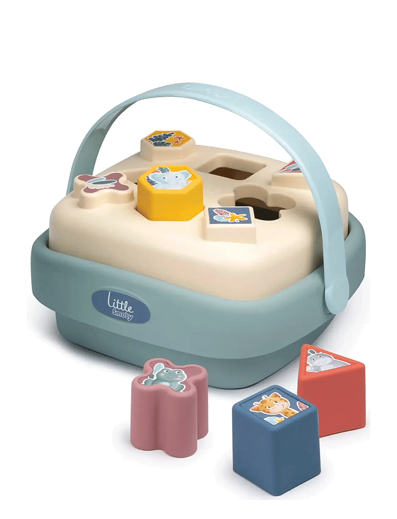 Smoby - Little Smoby Shape Sorter Basket - sorteerimiskasti mänguasi - multi colorued - 1