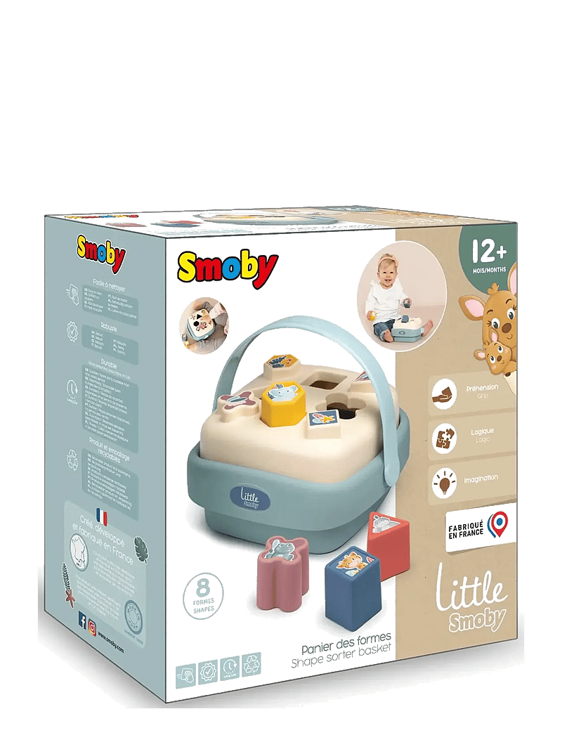 Smoby - Little Smoby Shape Sorter Basket - sorteerimiskasti mänguasi - multi colorued - 2
