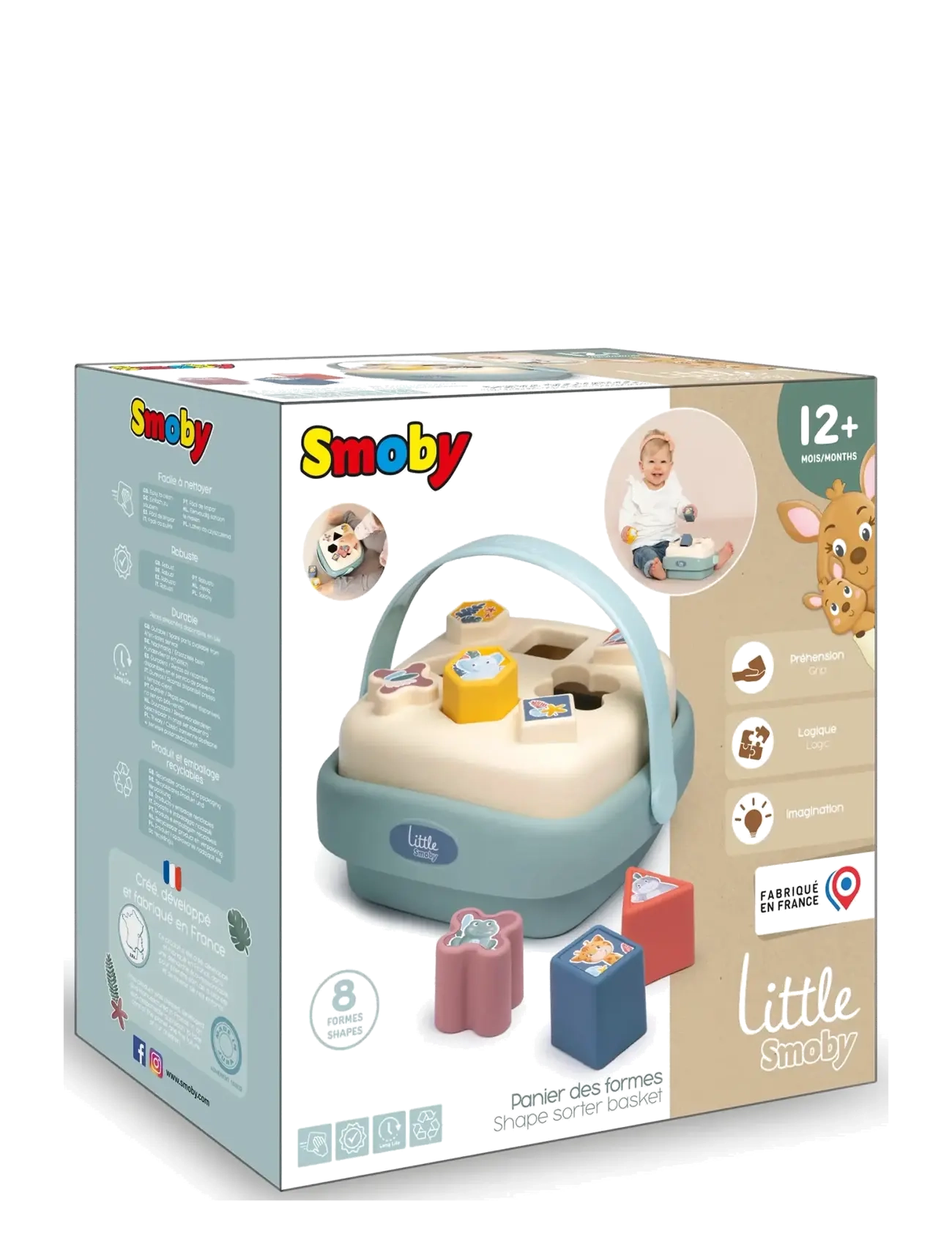 Smoby - Little Smoby  Shape Sorter Basket - lägsta priserna - multi colorued - 1