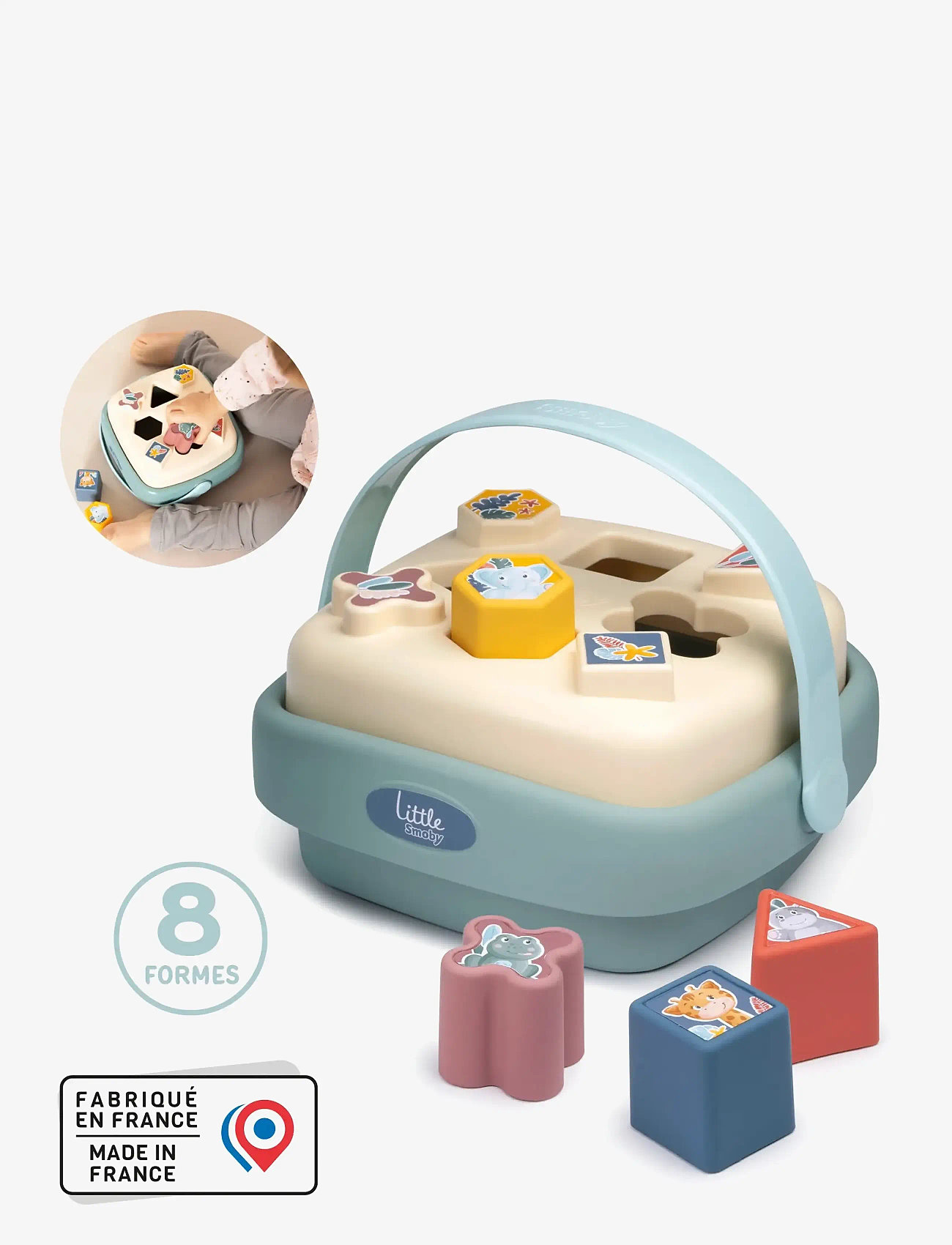 Smoby - Little Smoby  Shape Sorter Basket - sorteerimiskasti mänguasi - multi colorued - 3