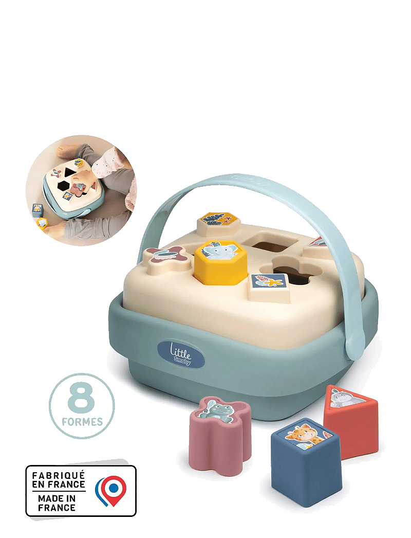 Smoby - Little Smoby Shape Sorter Basket - sorteerimiskasti mänguasi - multi colorued - 3