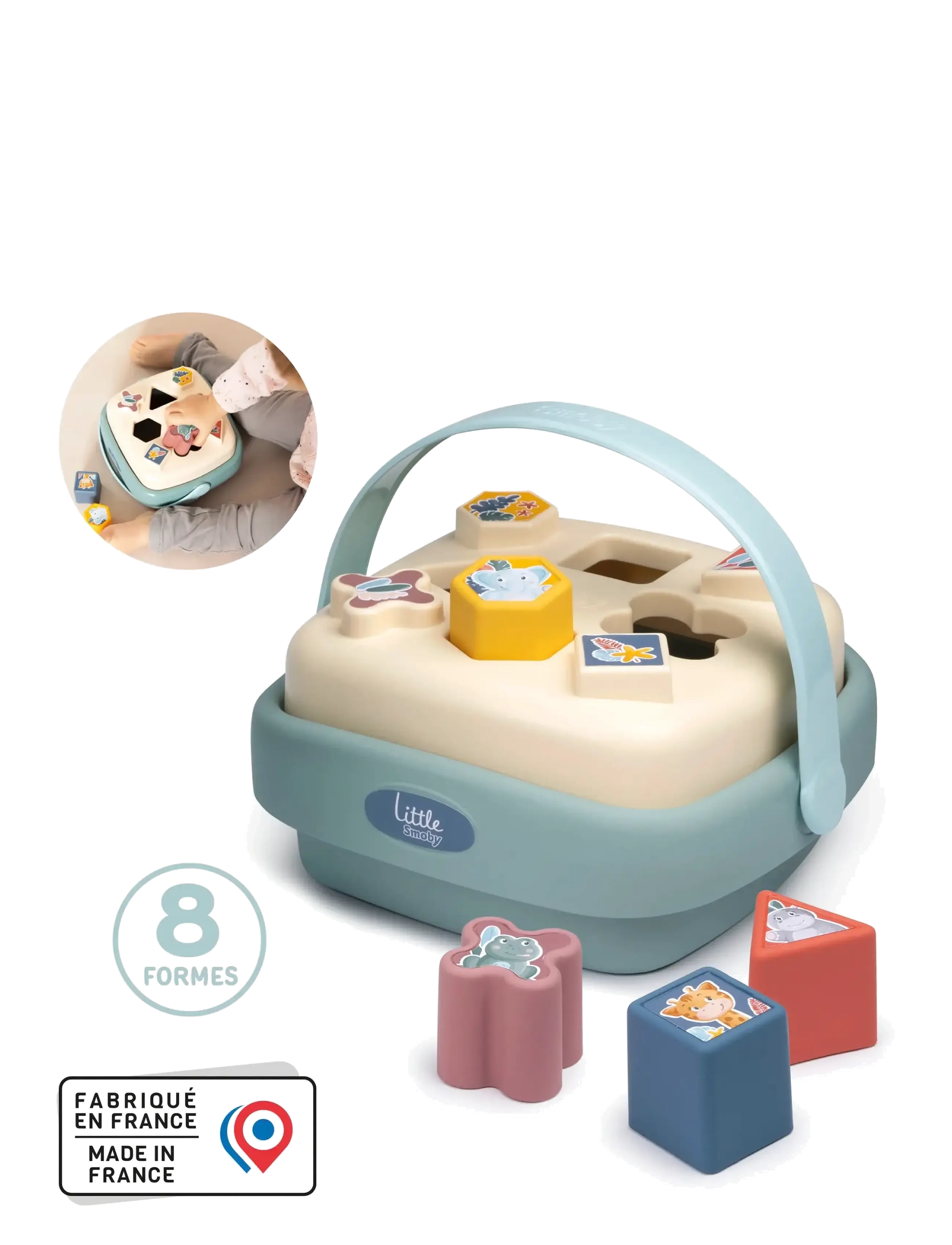 Smoby - Little Smoby  Shape Sorter Basket - lägsta priserna - multi colorued - 2