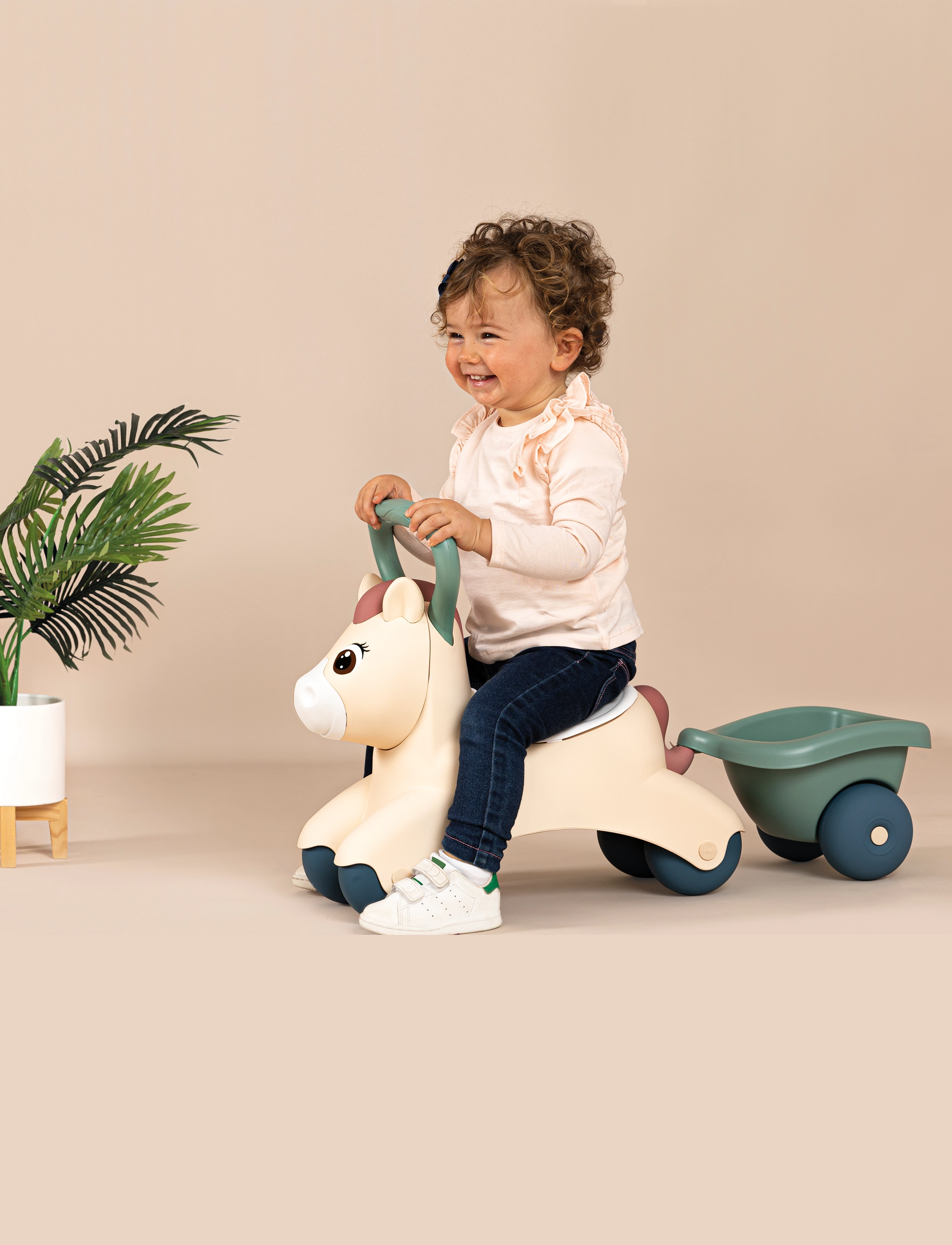 Smoby Smoby Baby Pony Ride-On, One Size, Multi/patterned, Legetøj > Ride On Legetøj, Børn