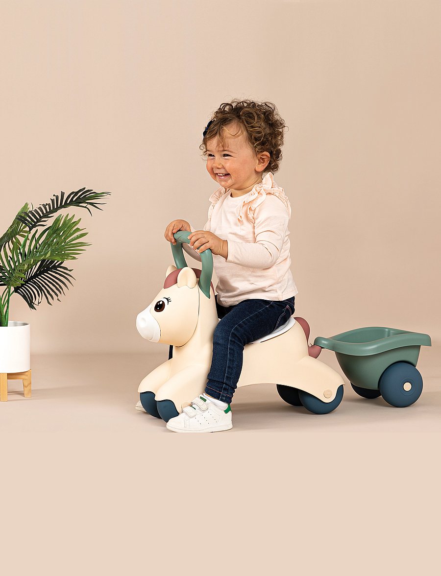 Smoby - Smoby Baby Pony Ride-on - sünnipäevakingitused - beige - 2