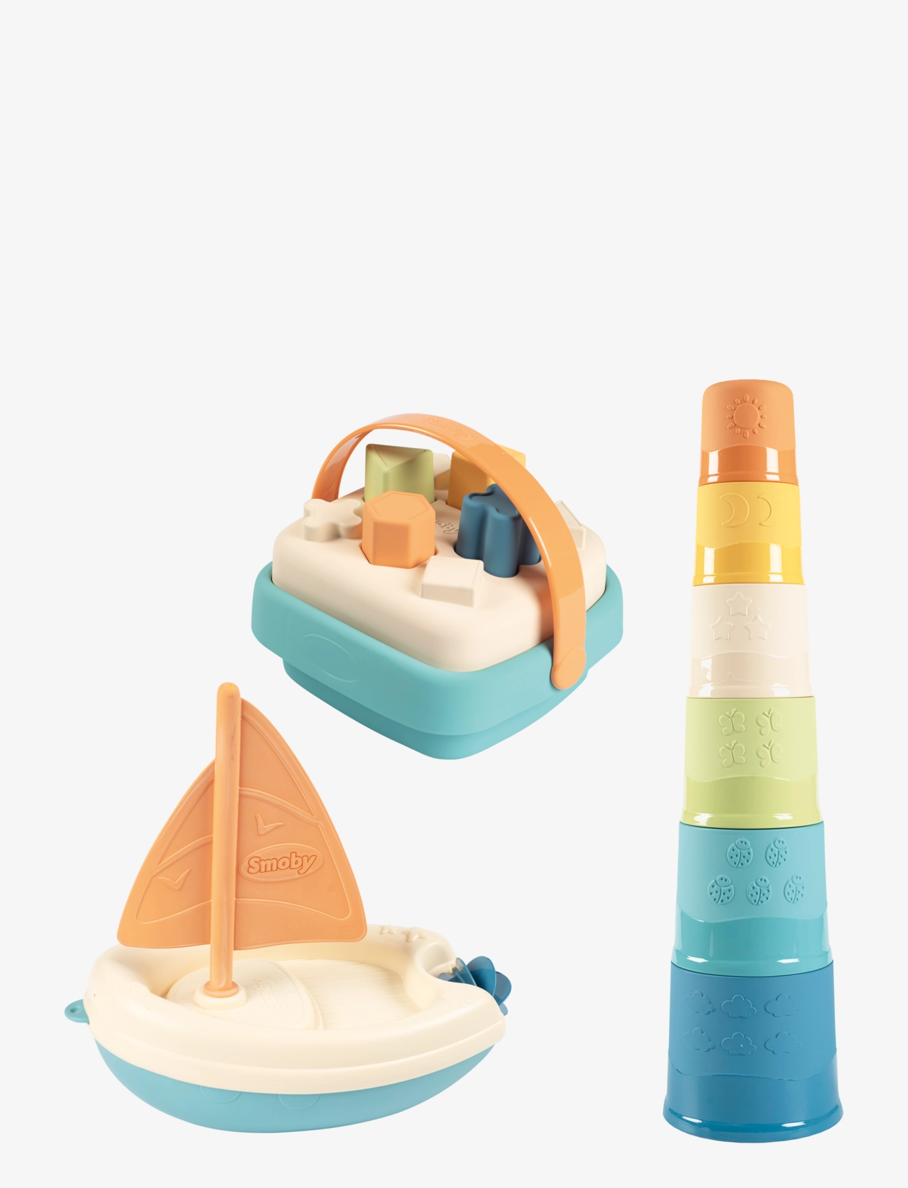 Little Smoby.GREEN AWAKENINGS AND BATH SET - MULTICOLOURED