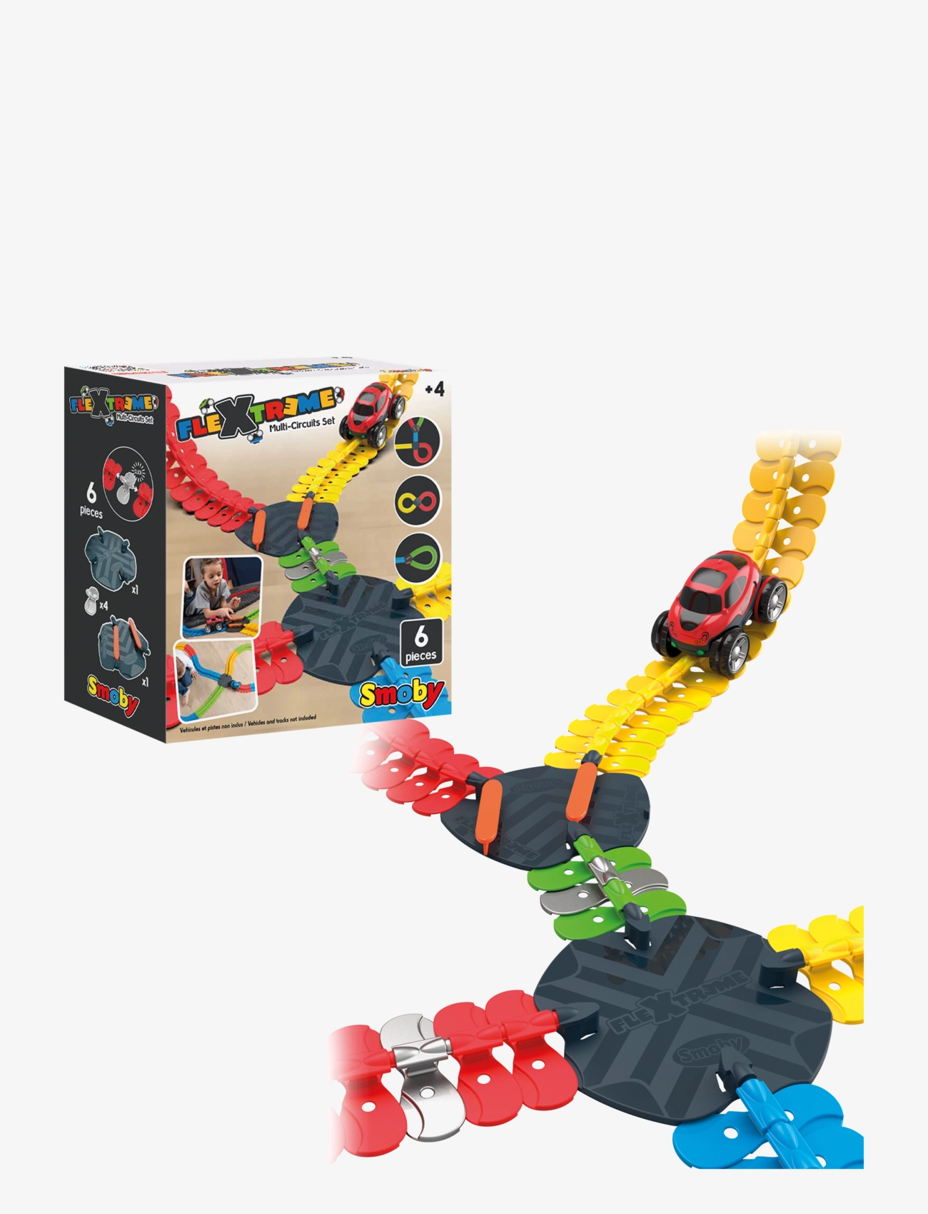 Smoby Flextreme Multi-Circuits Set, One Size, Multi/patterned, Legetøjsbiler Og -Køretøjer > Racerbaner, Børn
