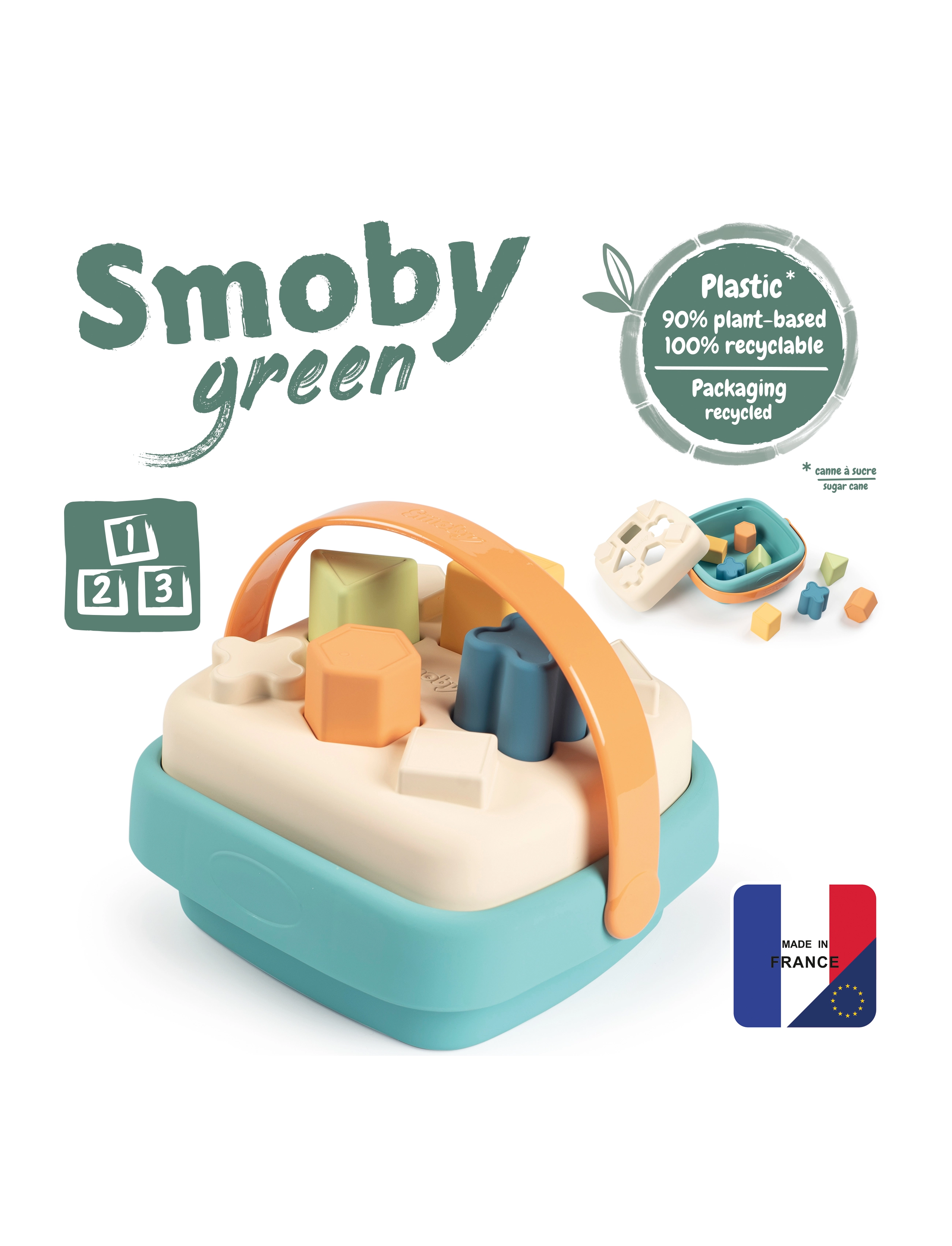 Smoby - Little Smoby Green Formsorterare - multicoloured - 3