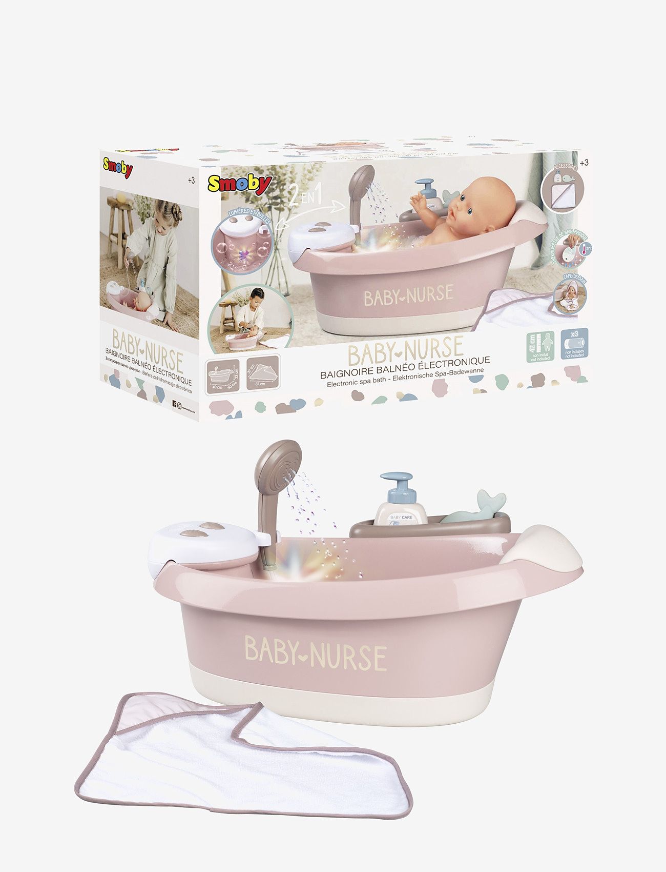 Smoby - Smoby Baby Nurse Balneo Bath - multi coloured - 1