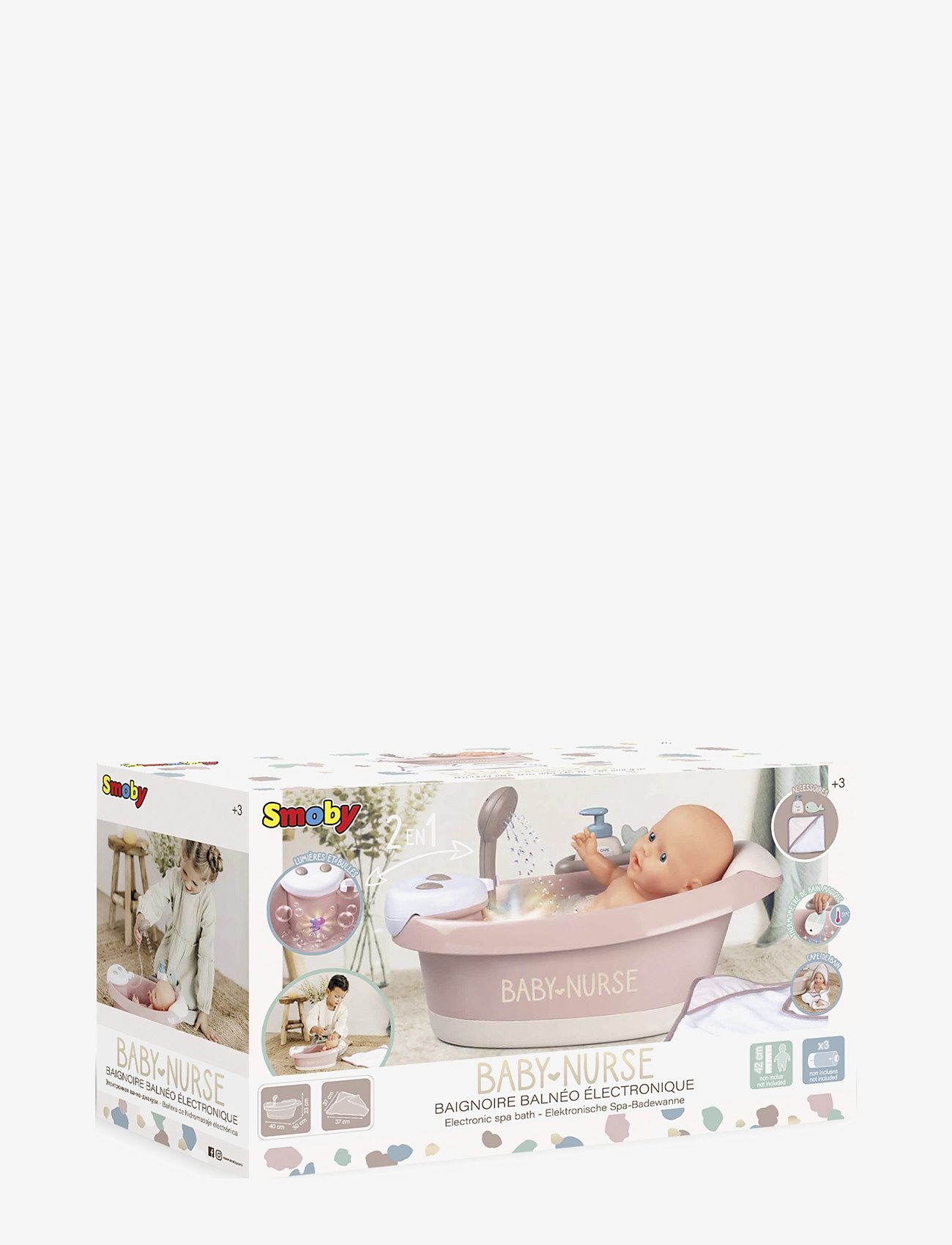 Smoby - Smoby Baby Nurse Balneo Bath - multi coloured - 2