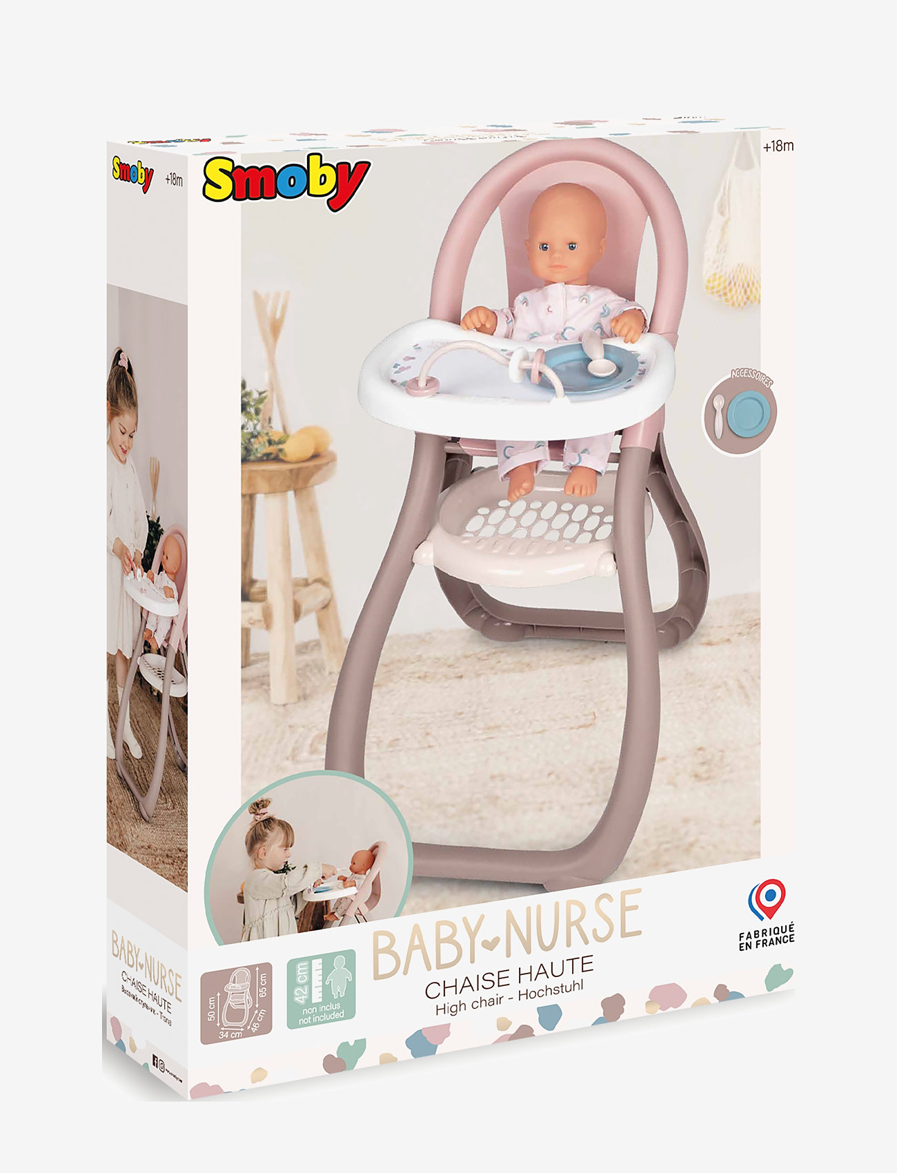 Smoby - Smoby Baby Nurse Matstol för Dockor - multicoloured - 2