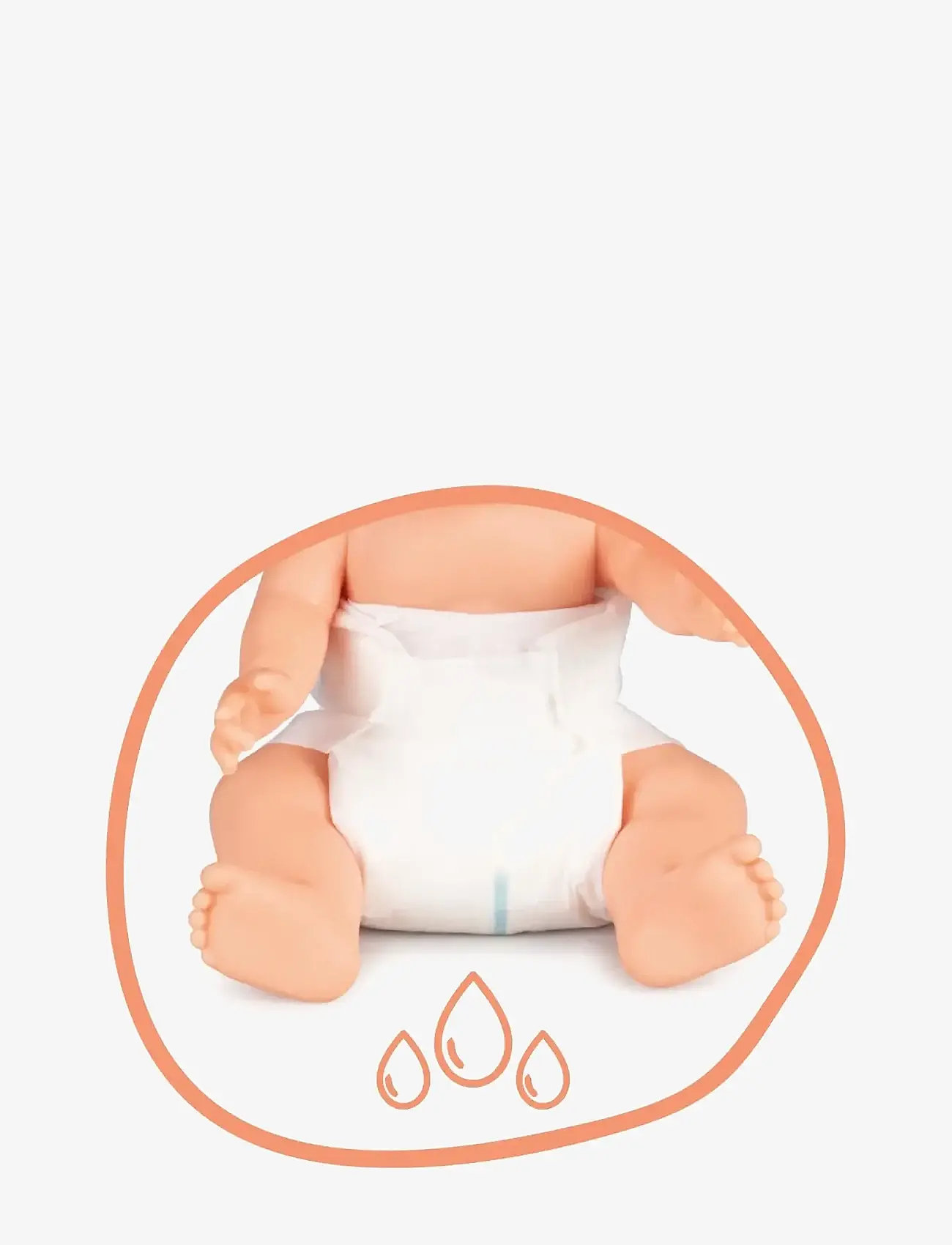 Smoby - Baby Nurse Nappies X4 - dukketilbehør - white - 5
