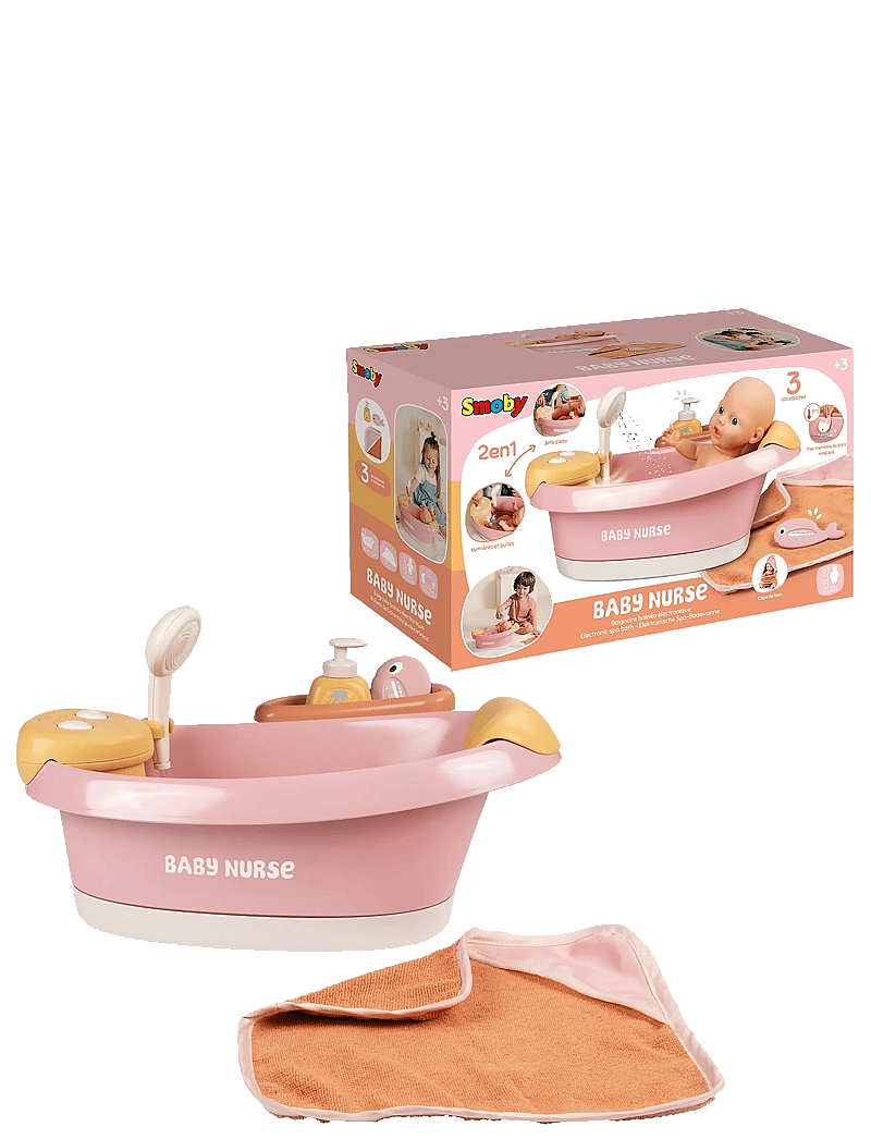 Smoby - Baby Nurse Balneo Bath - nukkude lisatarvikud - multi colorued - 2
