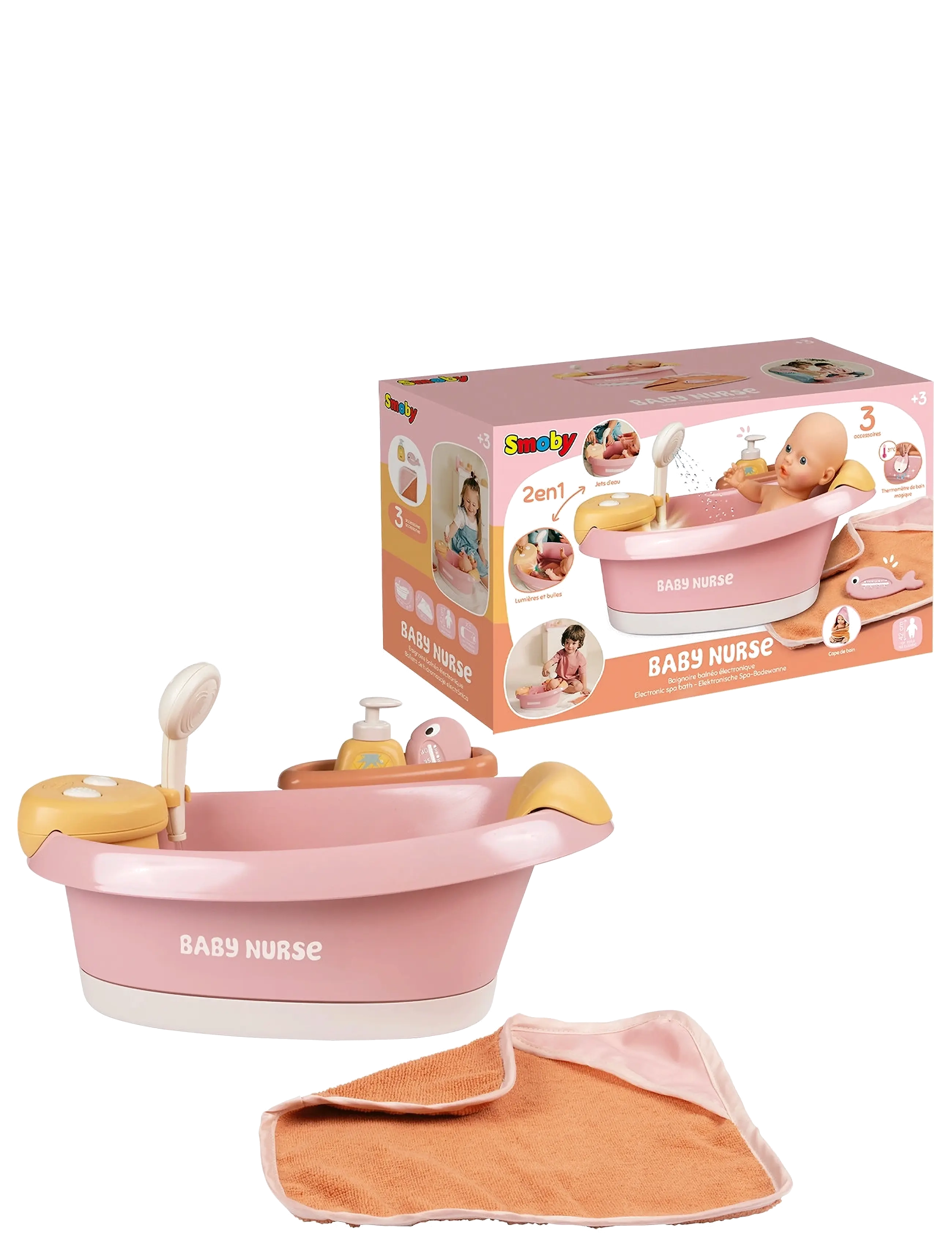 Smoby - Baby Nurse Balneo Bath - puppen-zubehör - multi colorued - 2