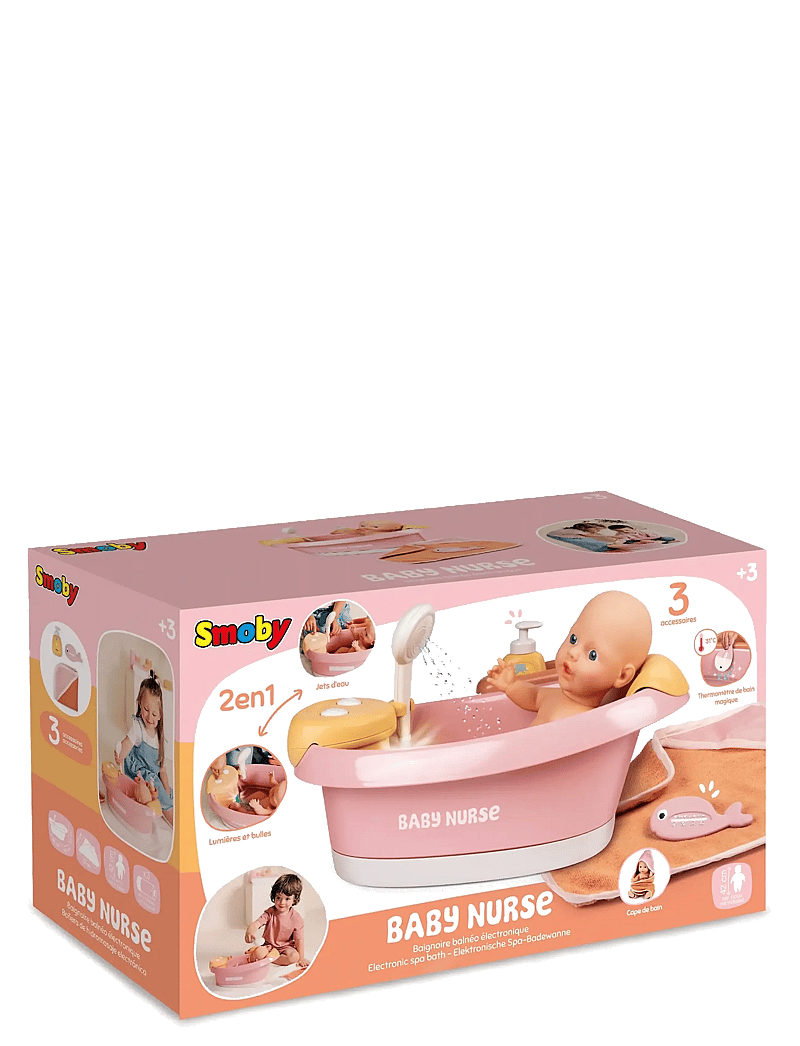Smoby - Baby Nurse Balneo Bath - nukkude lisatarvikud - multi colorued - 3