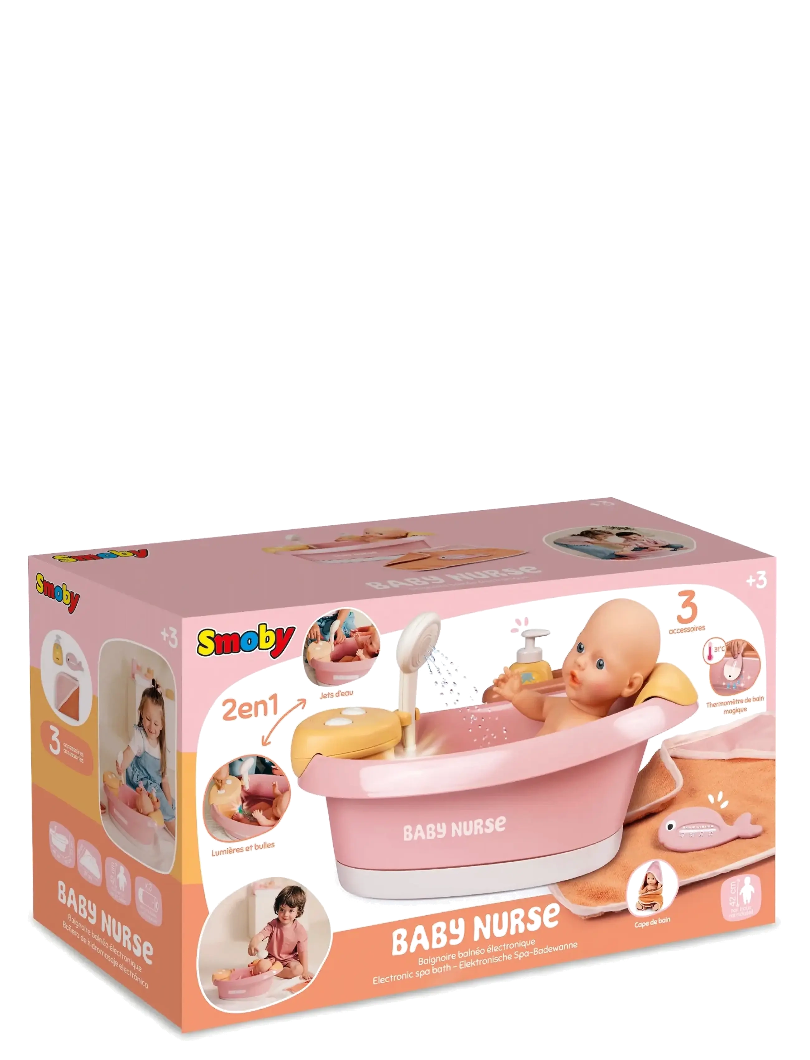 Smoby - Baby Nurse Balneo Bath - puppen-zubehör - multi colorued - 3