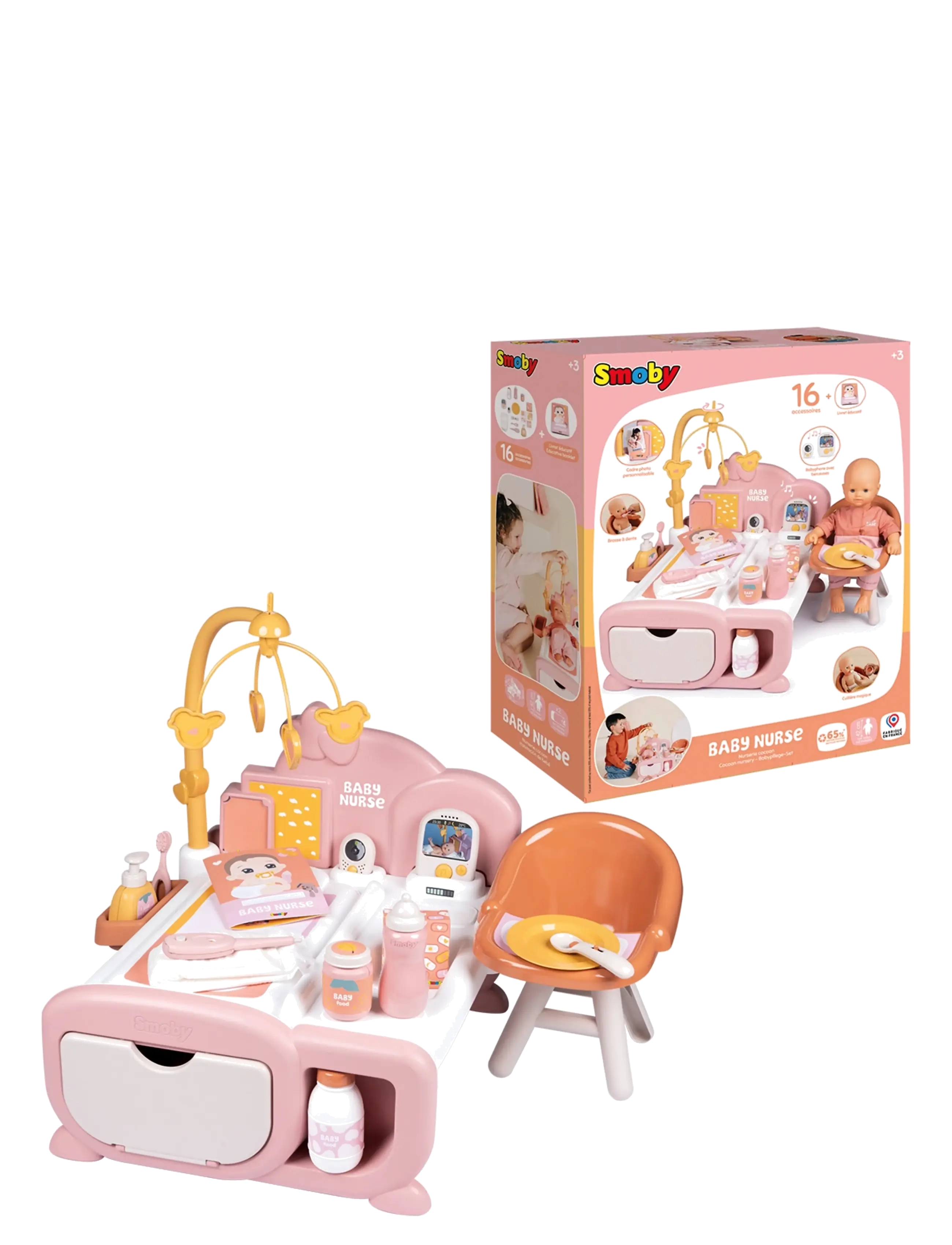 Smoby - Baby Nurse Cocoon Barnkammare 3 en 1 - dúkku aukahlutir - green - 2