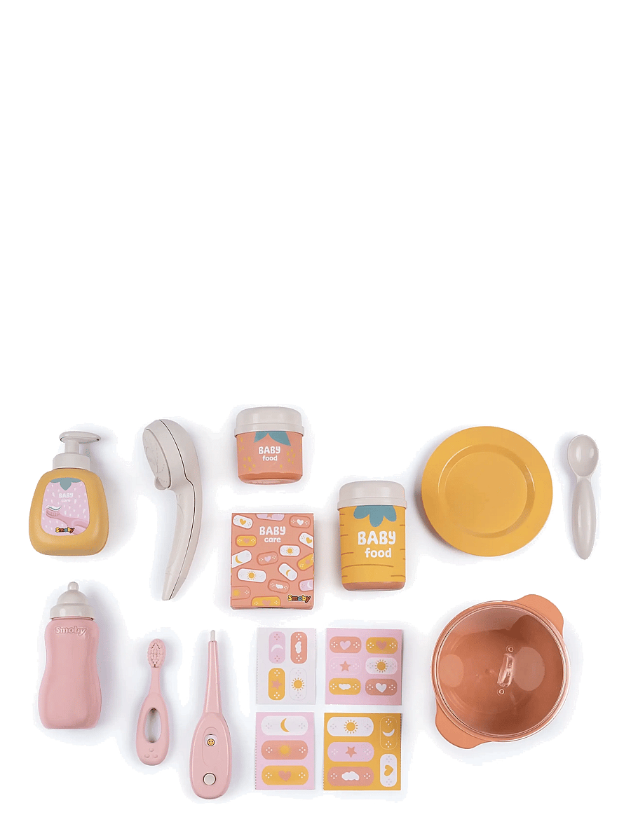 Smoby - Baby Nurse Stort docklekcenter - nukkude lisatarvikud - multicolor - 5