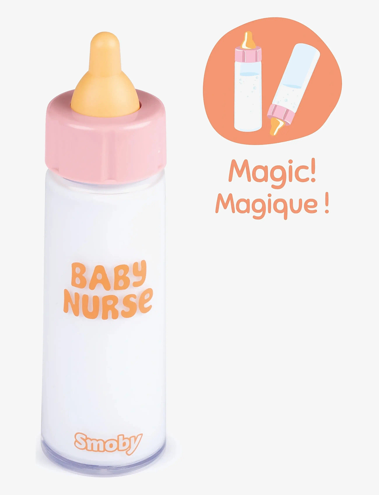 Smoby - Baby Nurse Magisk flaska - nukkude lisatarvikud - multicolor - 4