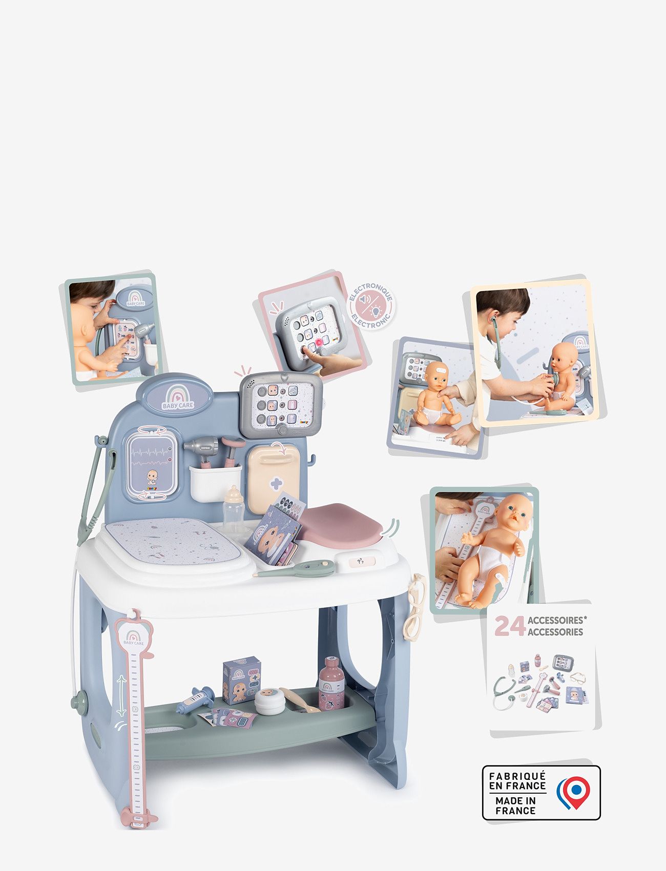 Smoby - Smoby Baby Nurse Läkarmottagning för Dockor - leksaksverktyg - multi coloured - 4