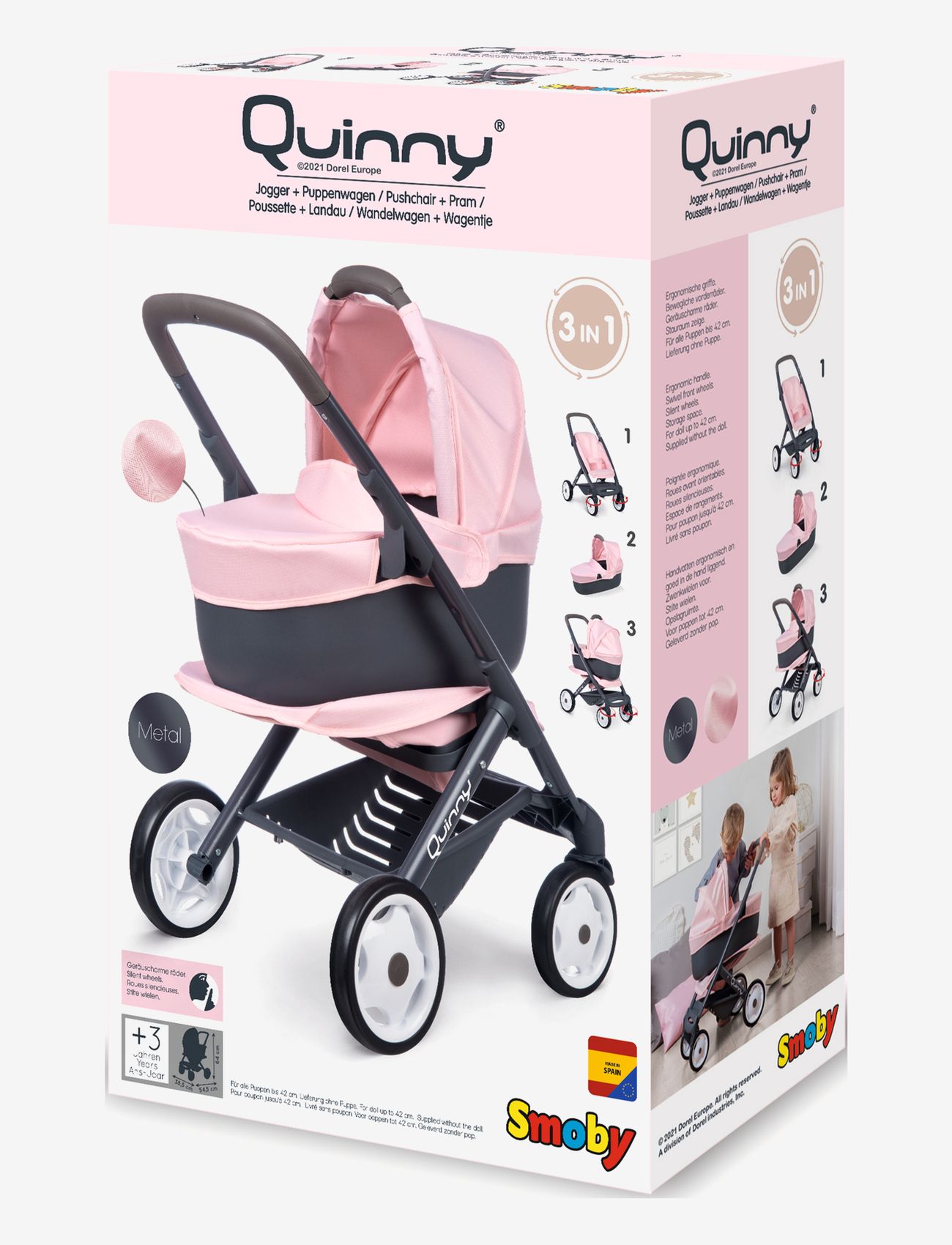 Smoby - Maxi-Cosi Pushchair + Pram Pink - pink - 4