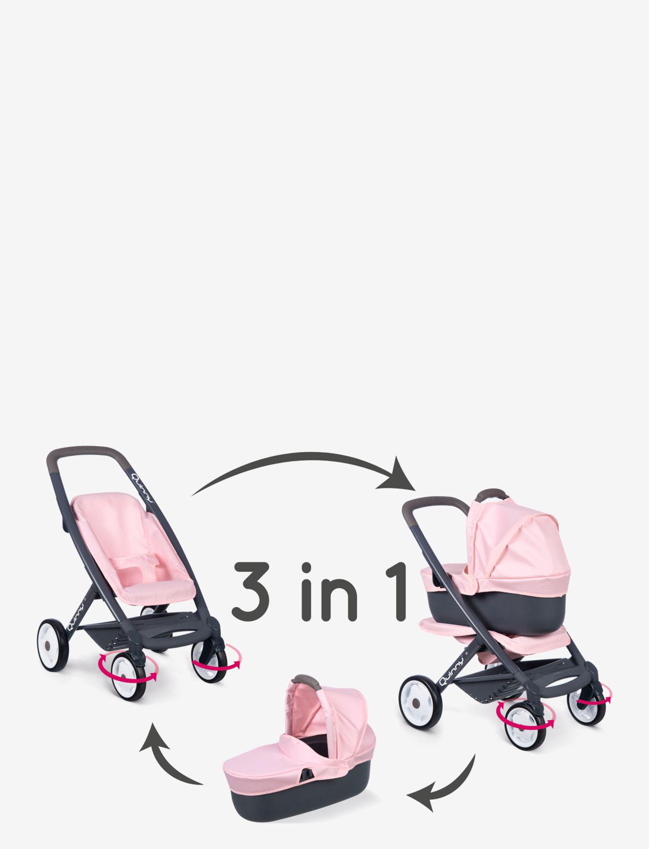 Smoby - Maxi-Cosi Pushchair + Pram Pink - pink - 5