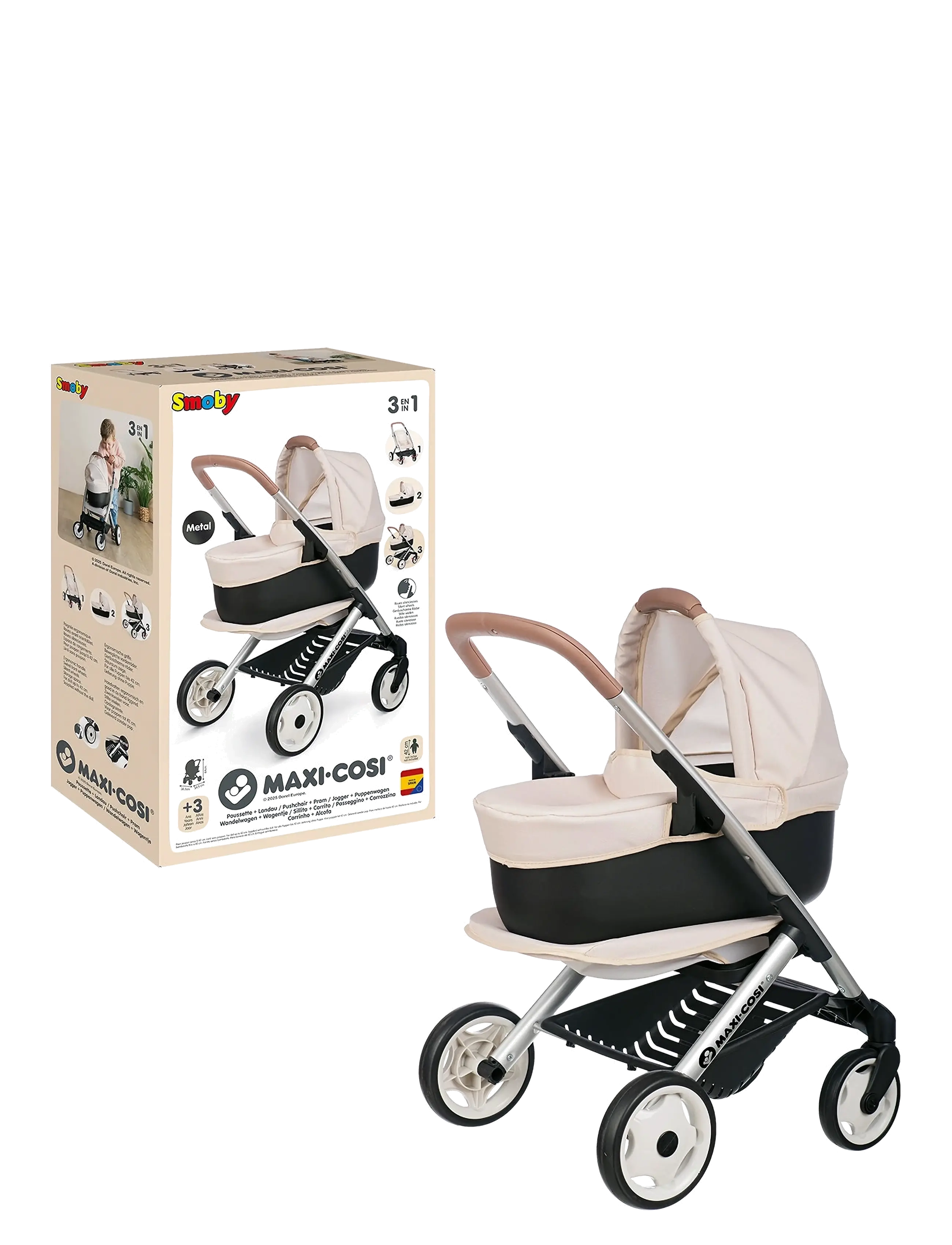 Smoby - Maxi-Cosi Comfort Stroller (3-in-1) - beige - 2