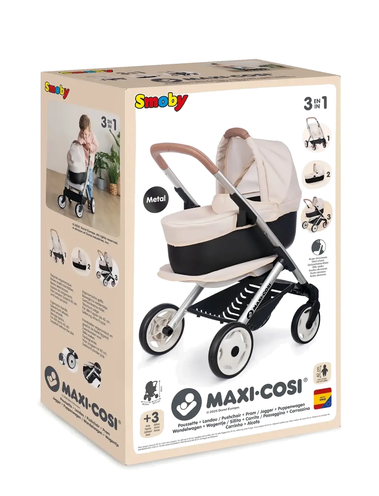 Smoby - Maxi-Cosi Comfort Stroller (3-in-1) - beige - 3