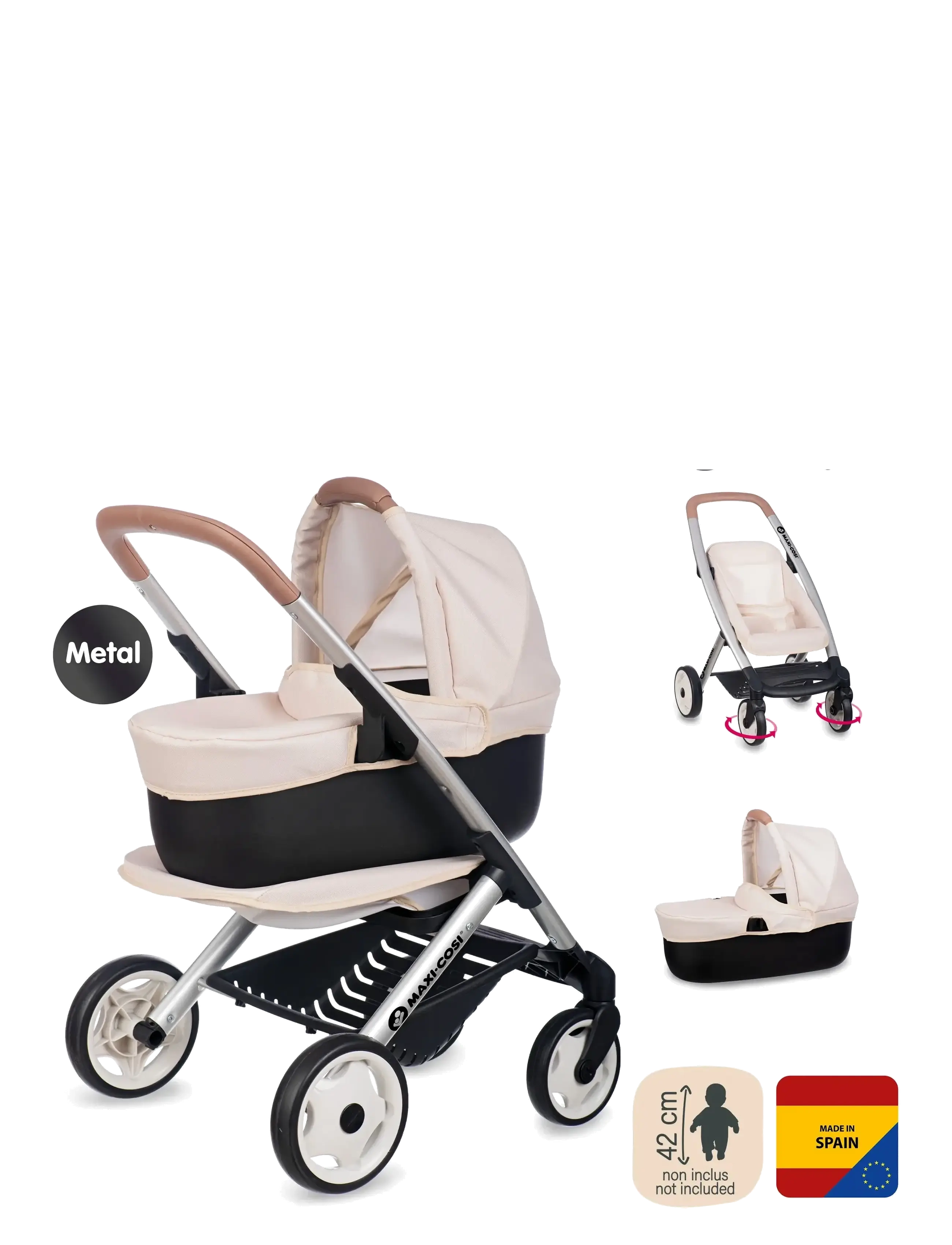 Smoby - Maxi-Cosi Comfort Stroller (3-in-1) - beige - 4