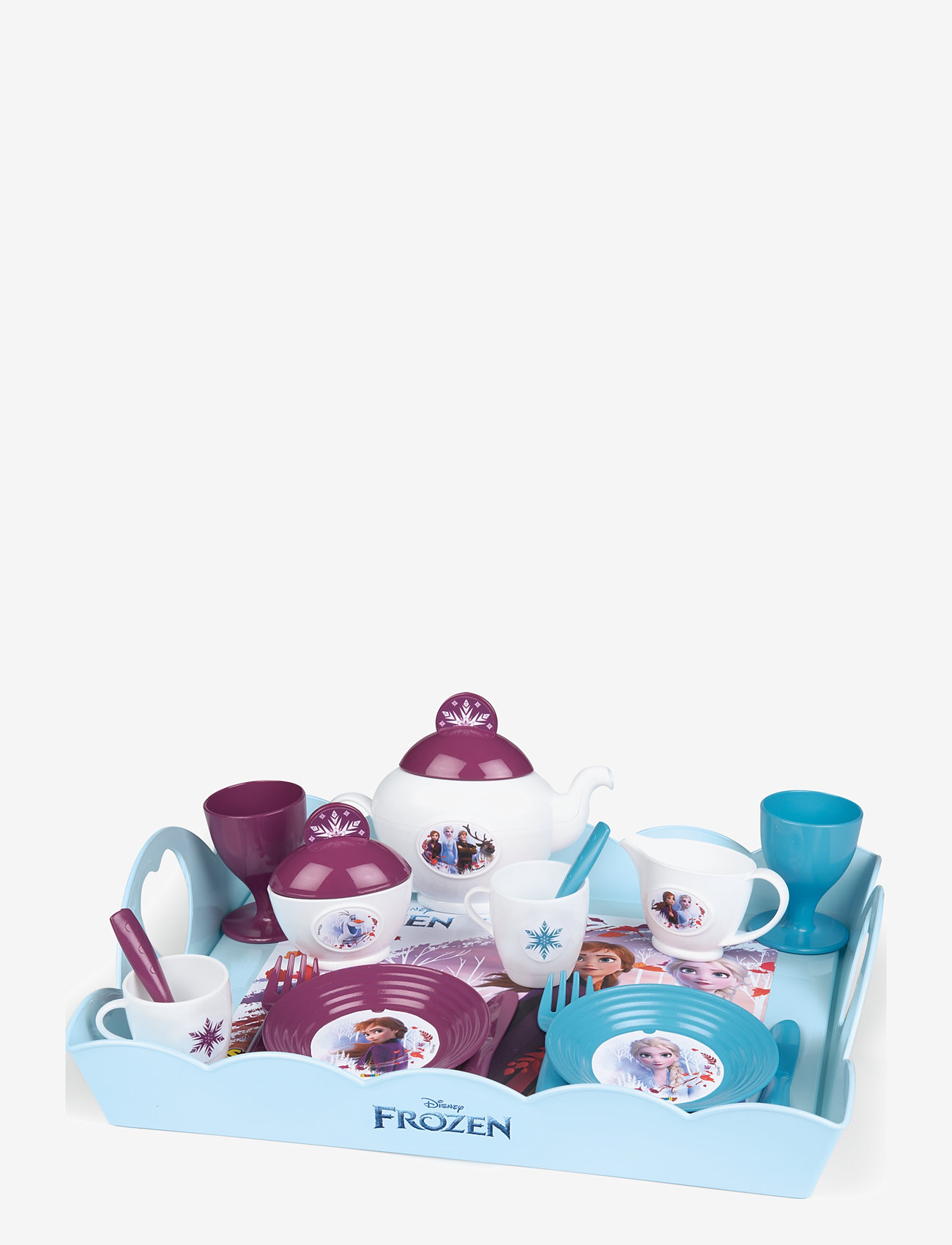 Smoby - Frozen Xl Tea Time Tray - kahvi- & teesetit - multicoloured - 0