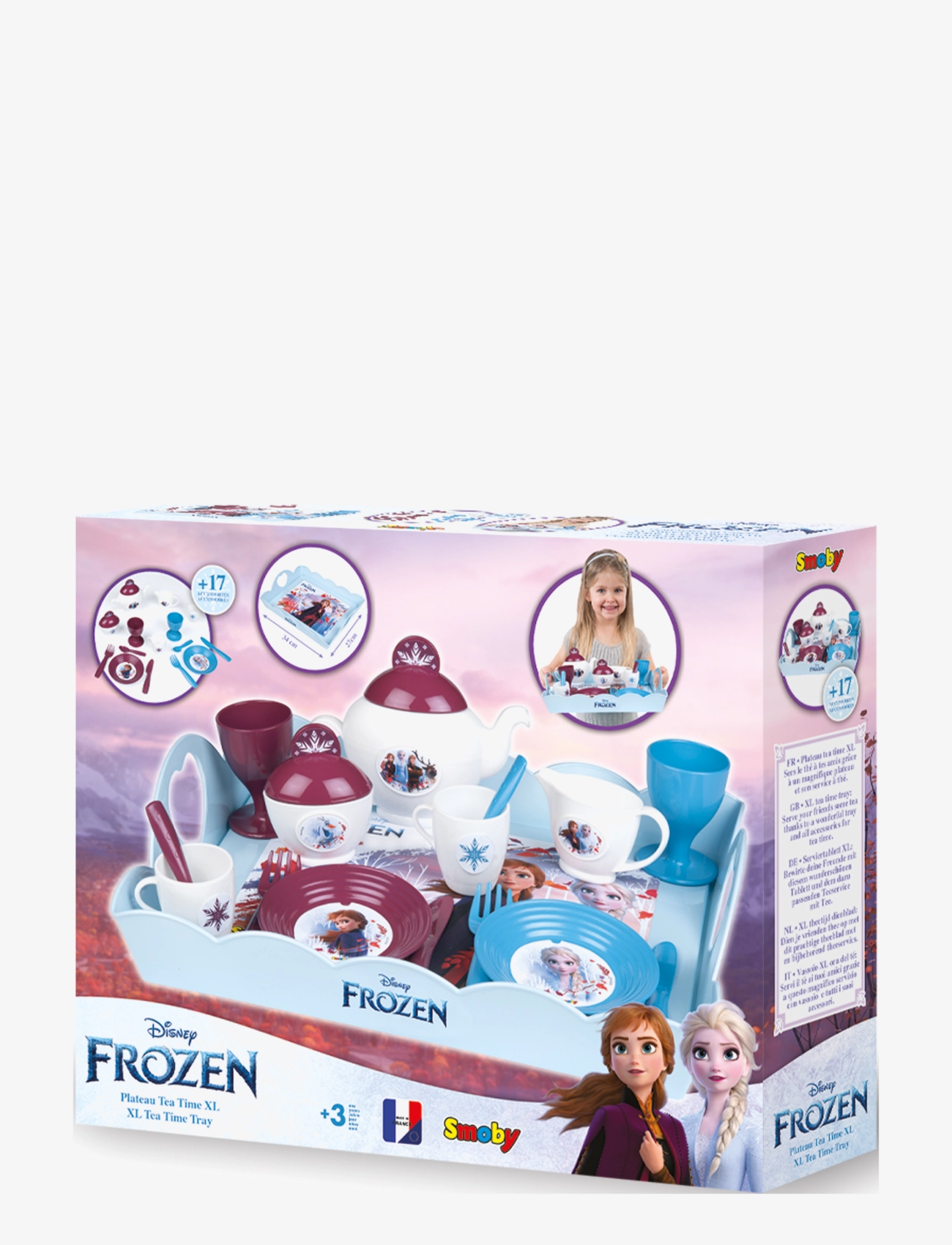 Smoby - Frozen Xl Tea Time Tray - kaffee & tee-sets - multicoloured - 4
