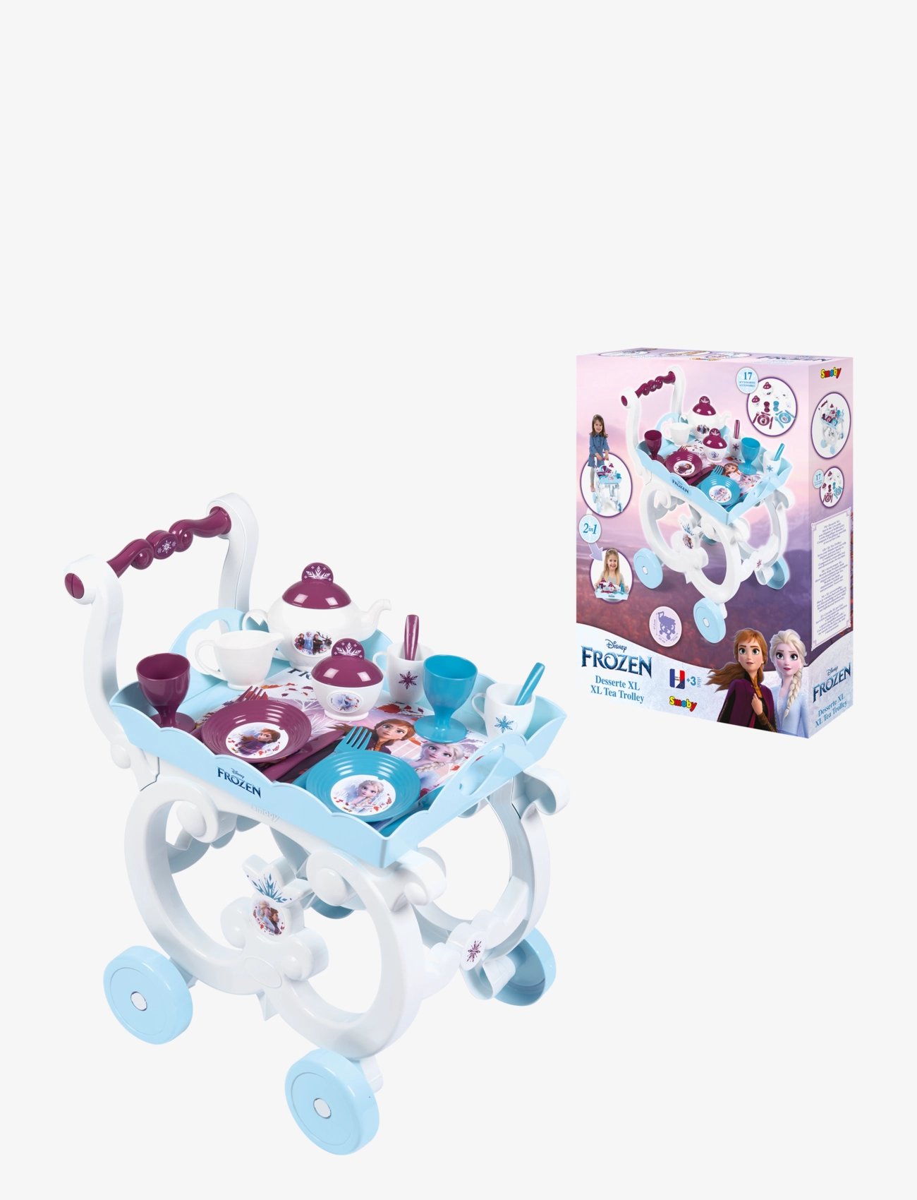Smoby - Frozen Xl Tea Trolley - kaffee & tee-sets - multicoloured - 4